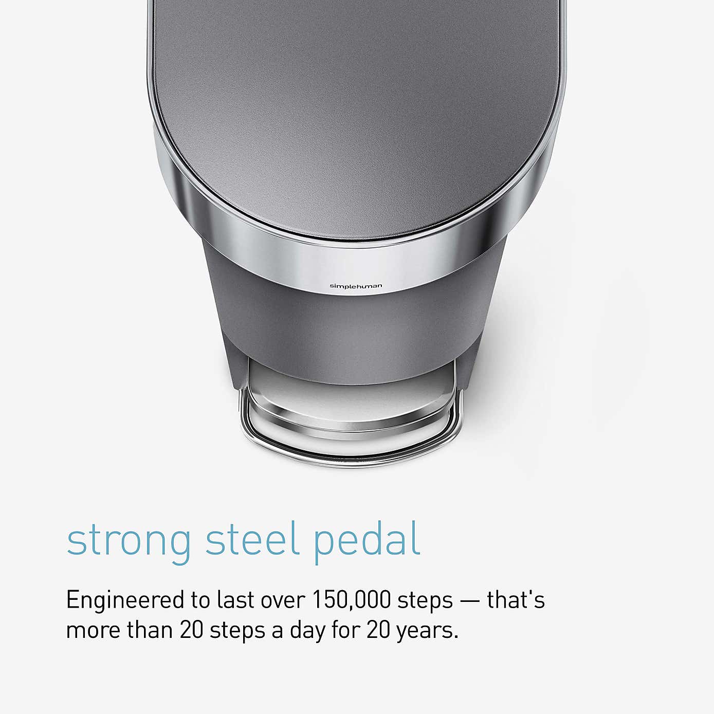 Simple Human 40 Litre Pedal Bin with Liners