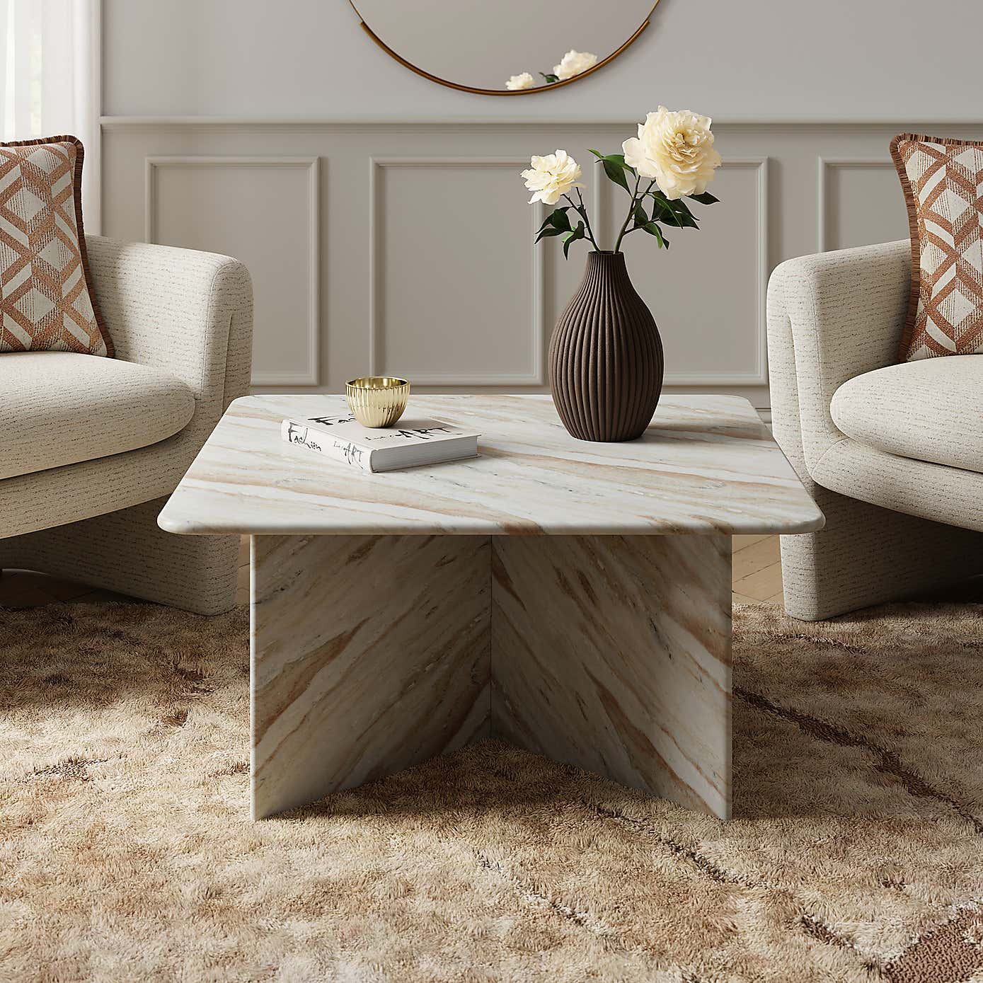Lana Marble Square Coffee Table