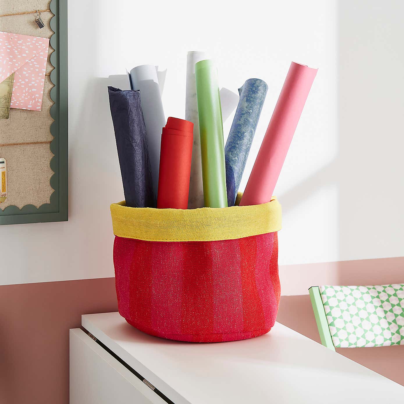 Elements Sutton Woven Stripe Storage Basket