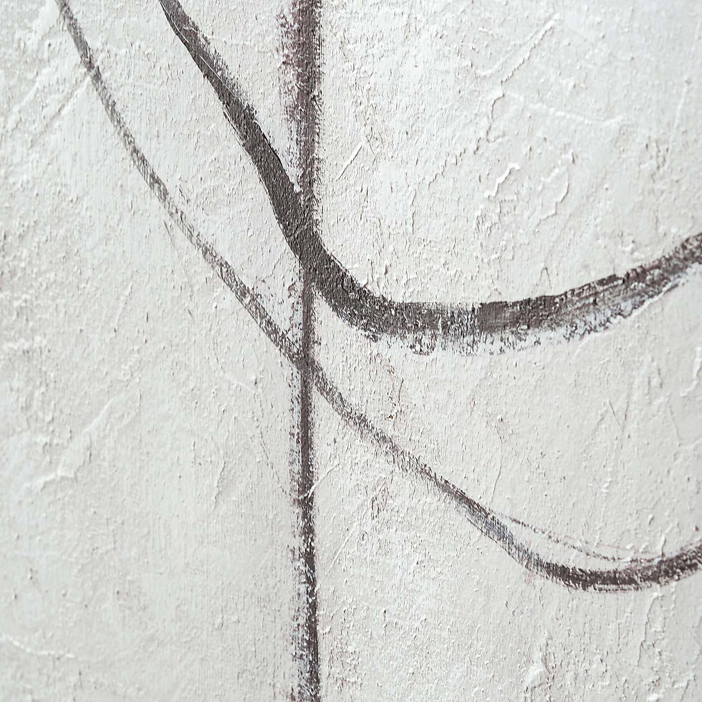 Monochrome Abstract Black Framed Canvas