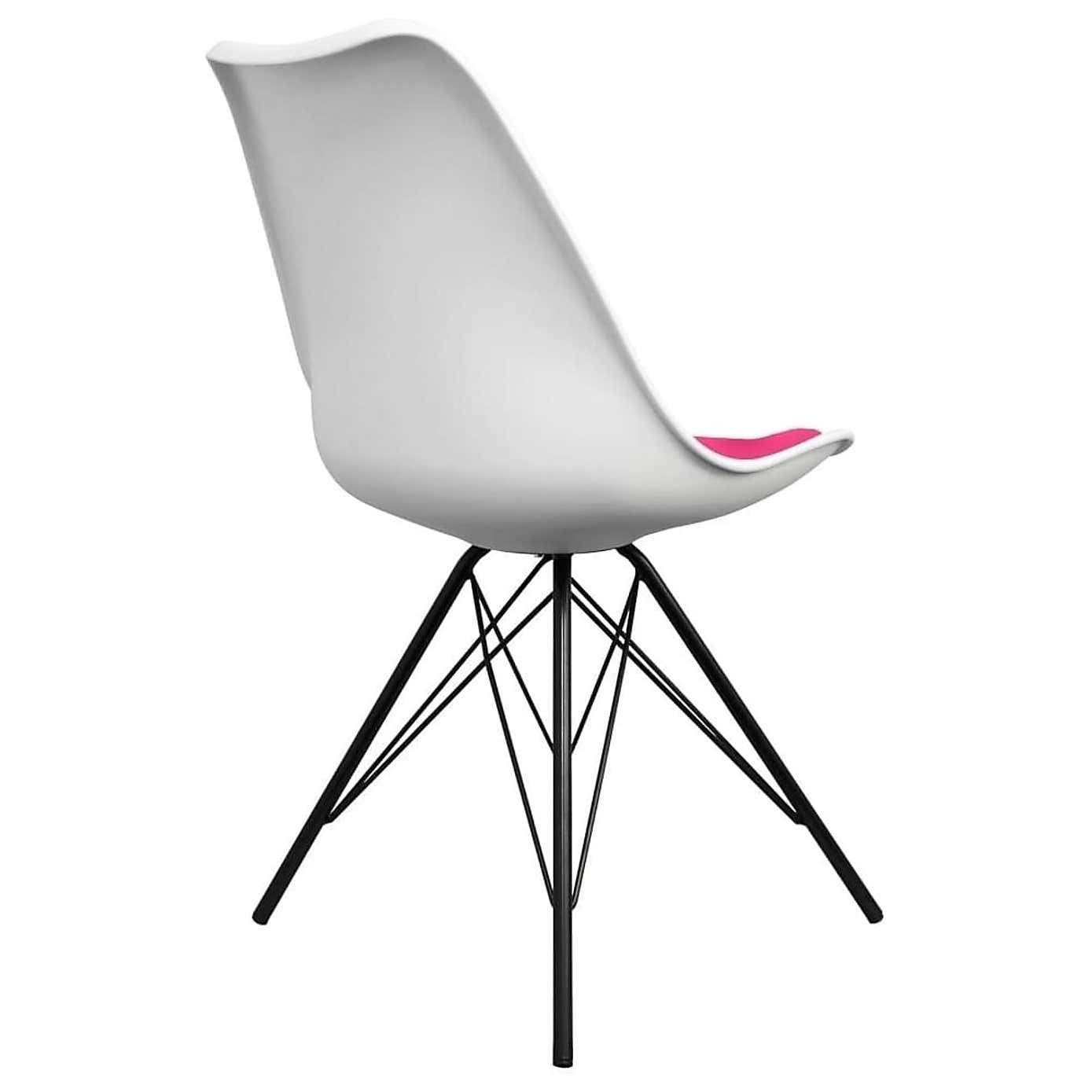 Fusion Living Soho White Plastic Dining Chair
