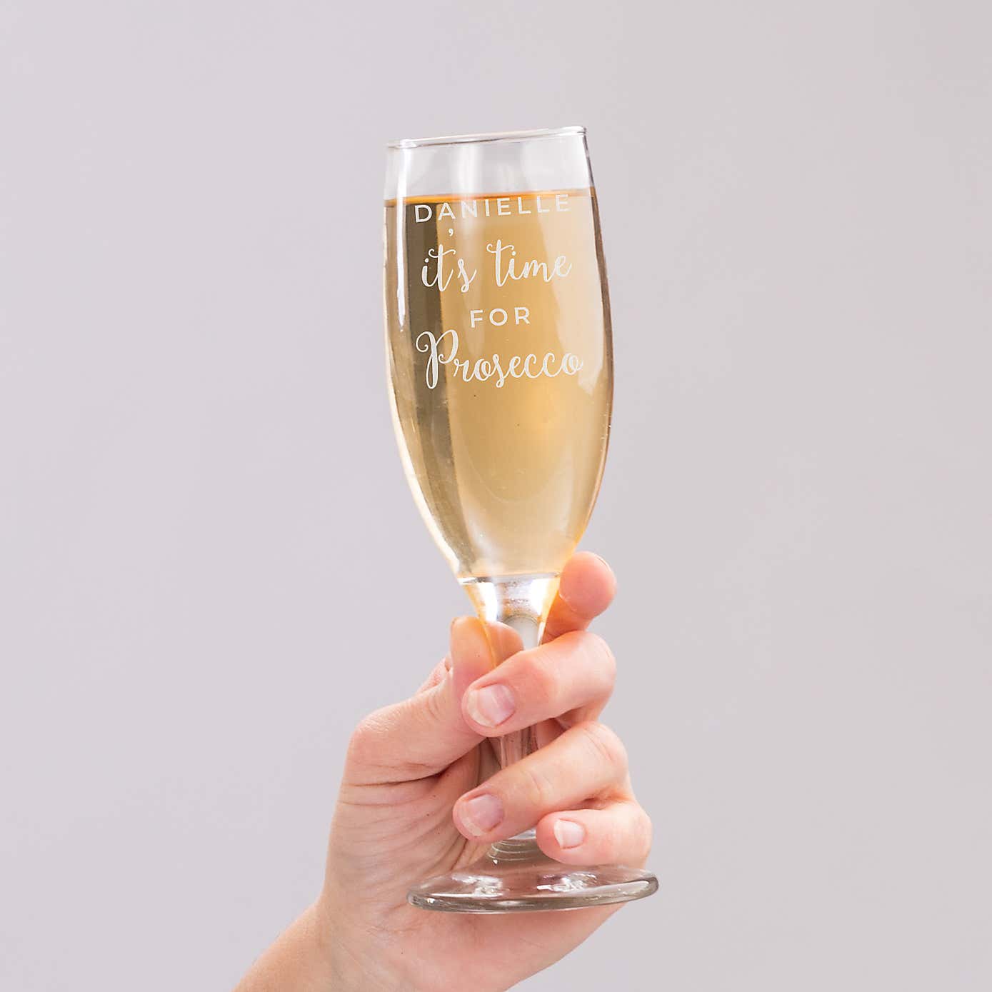 Personalised Its Time for Prosecco Flute