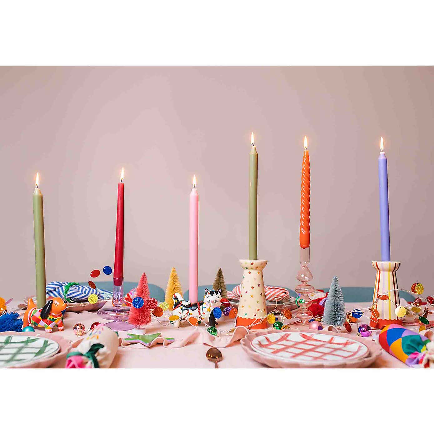 Raspberry Blossom Cat Shaped Candle Holder