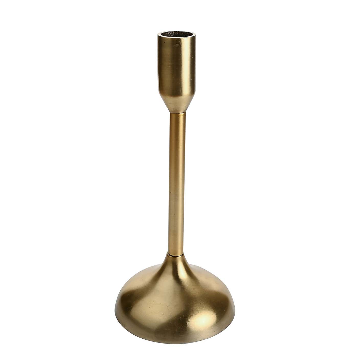 Hestia Gold Metal Candlestick Holder