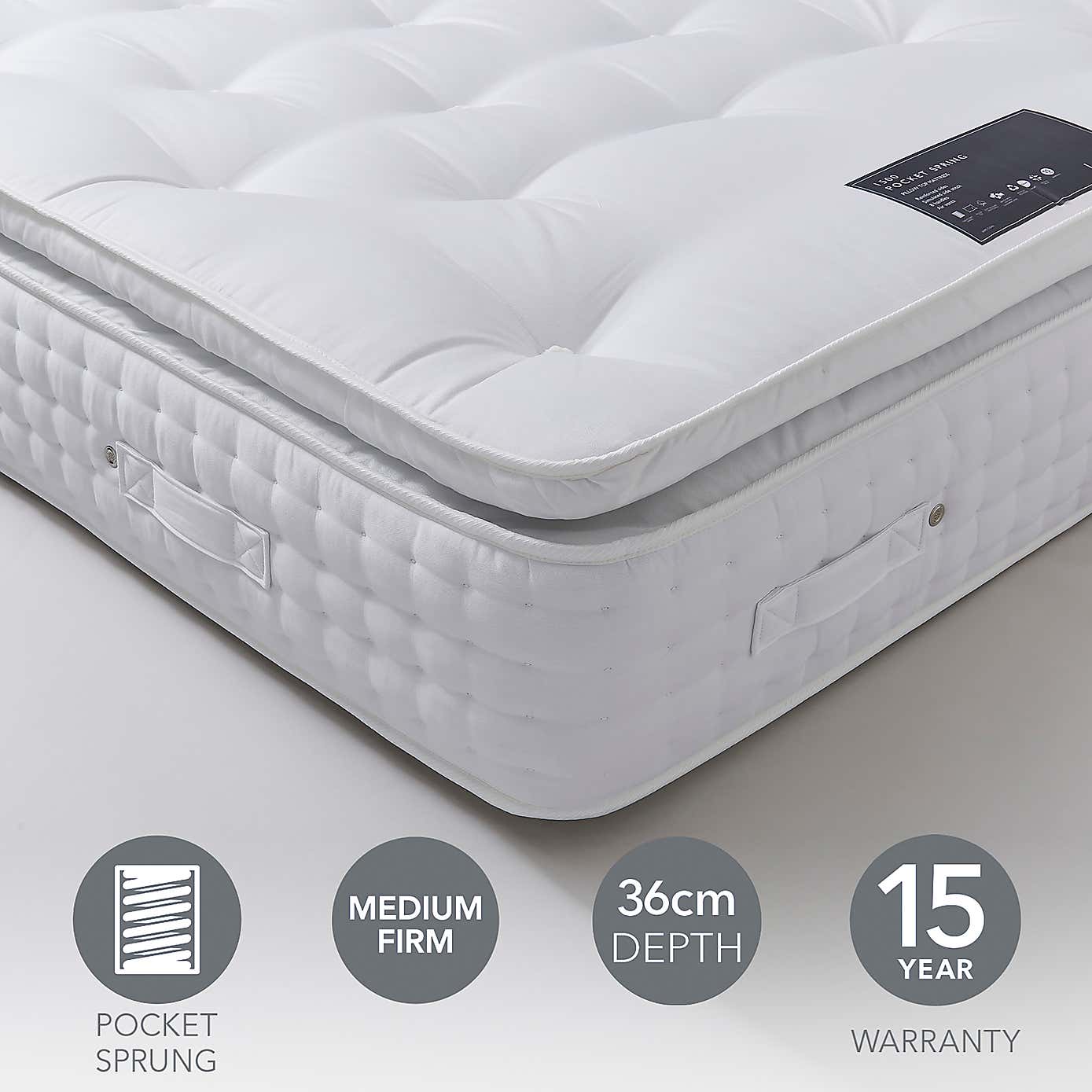 Hotel Pillow Top 1500 Pocket Sprung Mattress