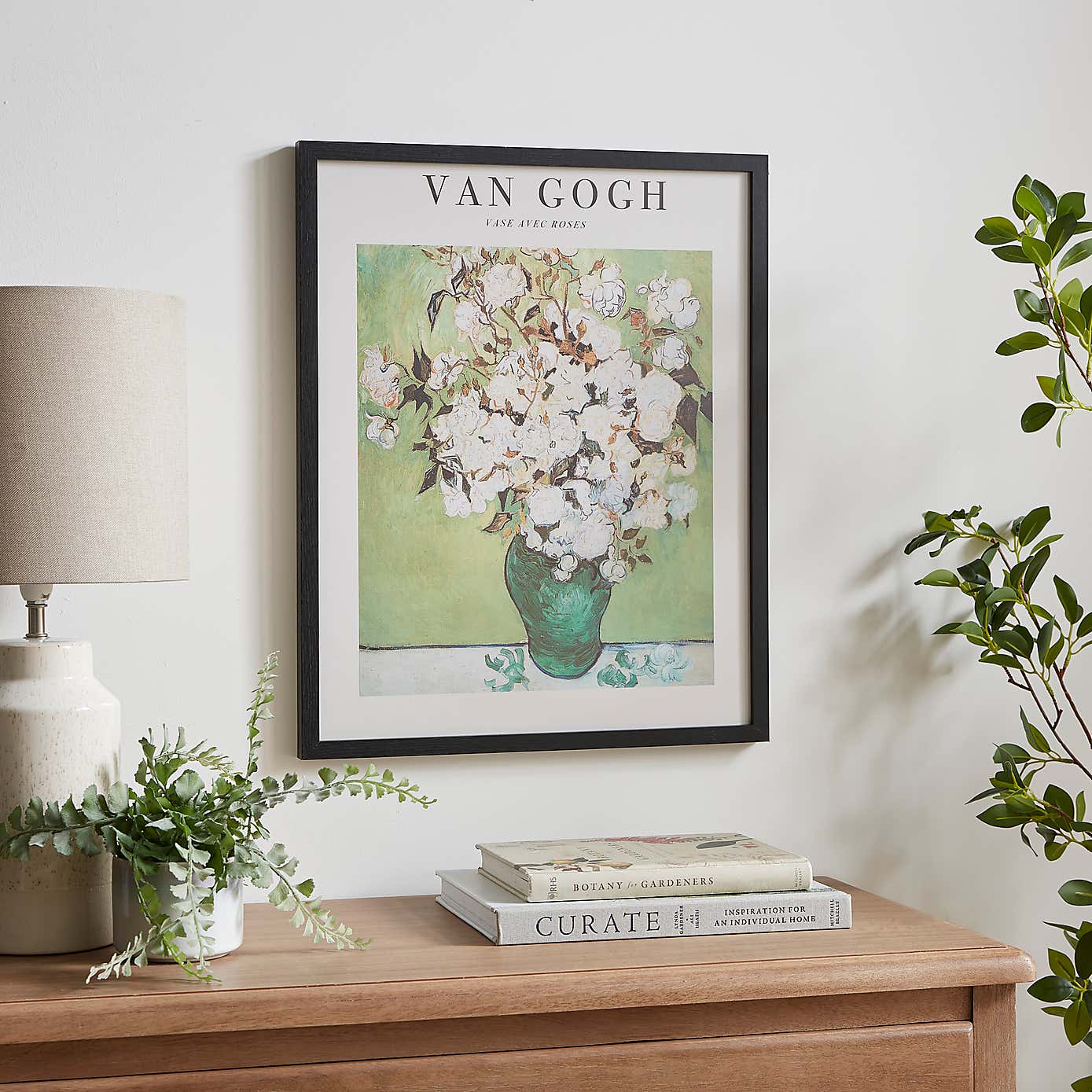 Vase Avec Roses by Van Gogh Framed Print