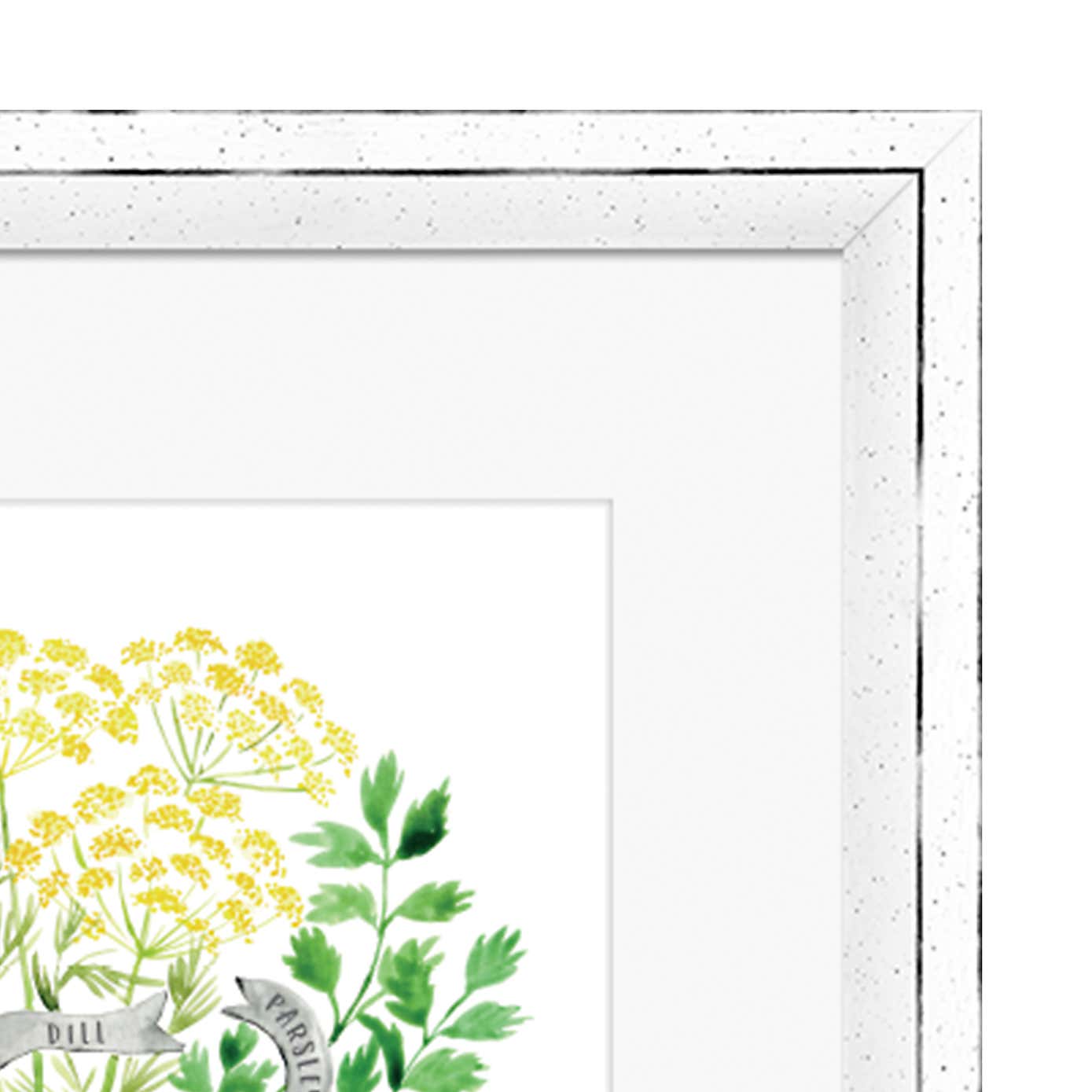 The Art Group Culinary Herbs & Edible Flowers Watercolour Bouquet Framed Print