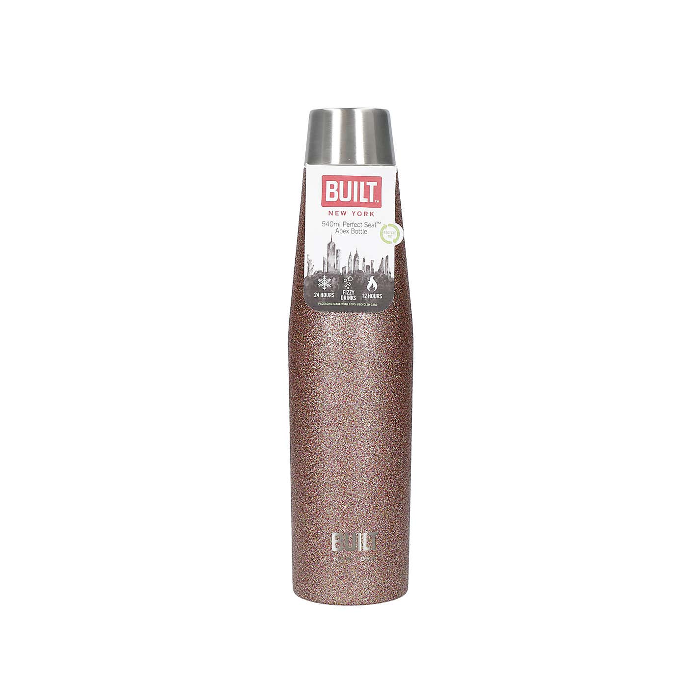 Built Stainless Steel Leakproof Insulated Glitter Water Bottle