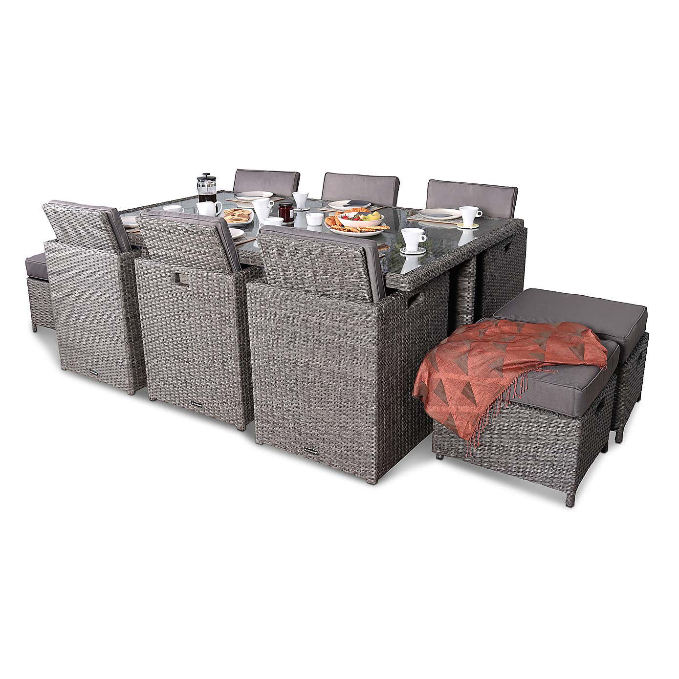 Paris 10 Seater Cube Dining Set