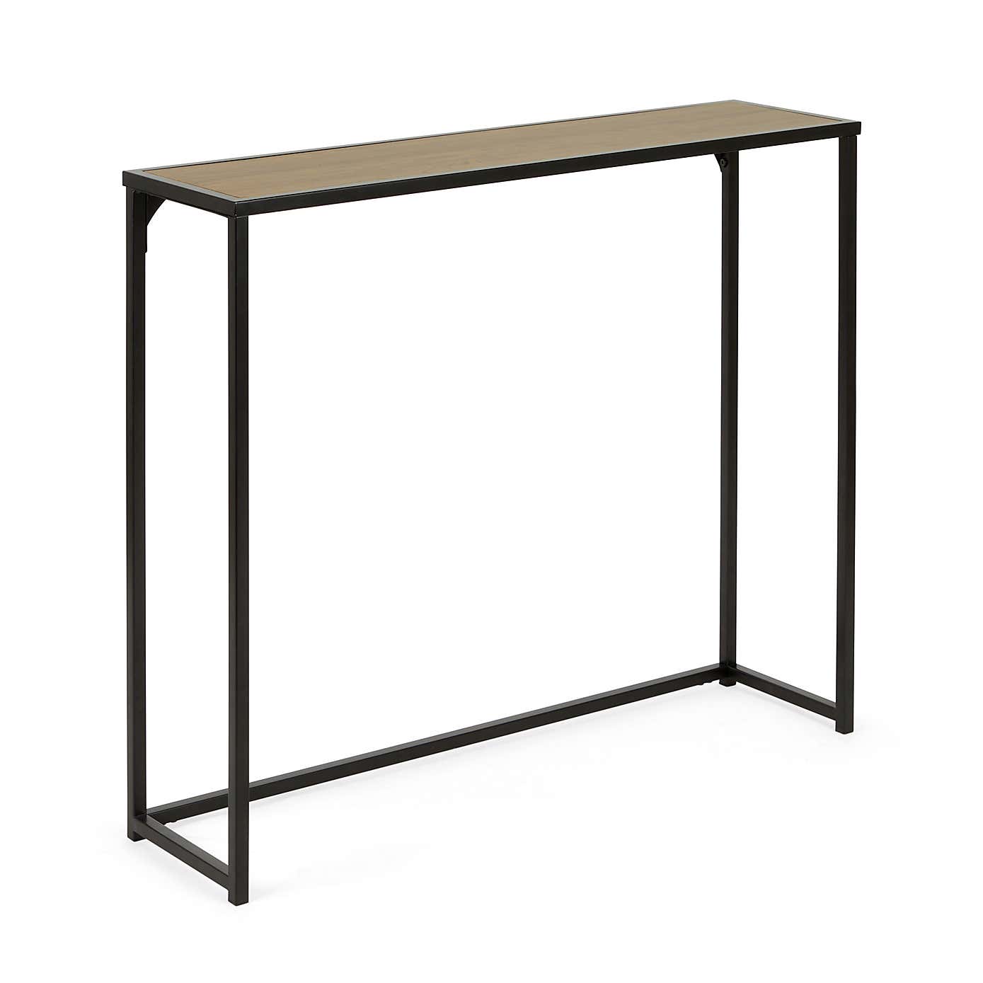 Roland Rustic Wood Slim Console Table