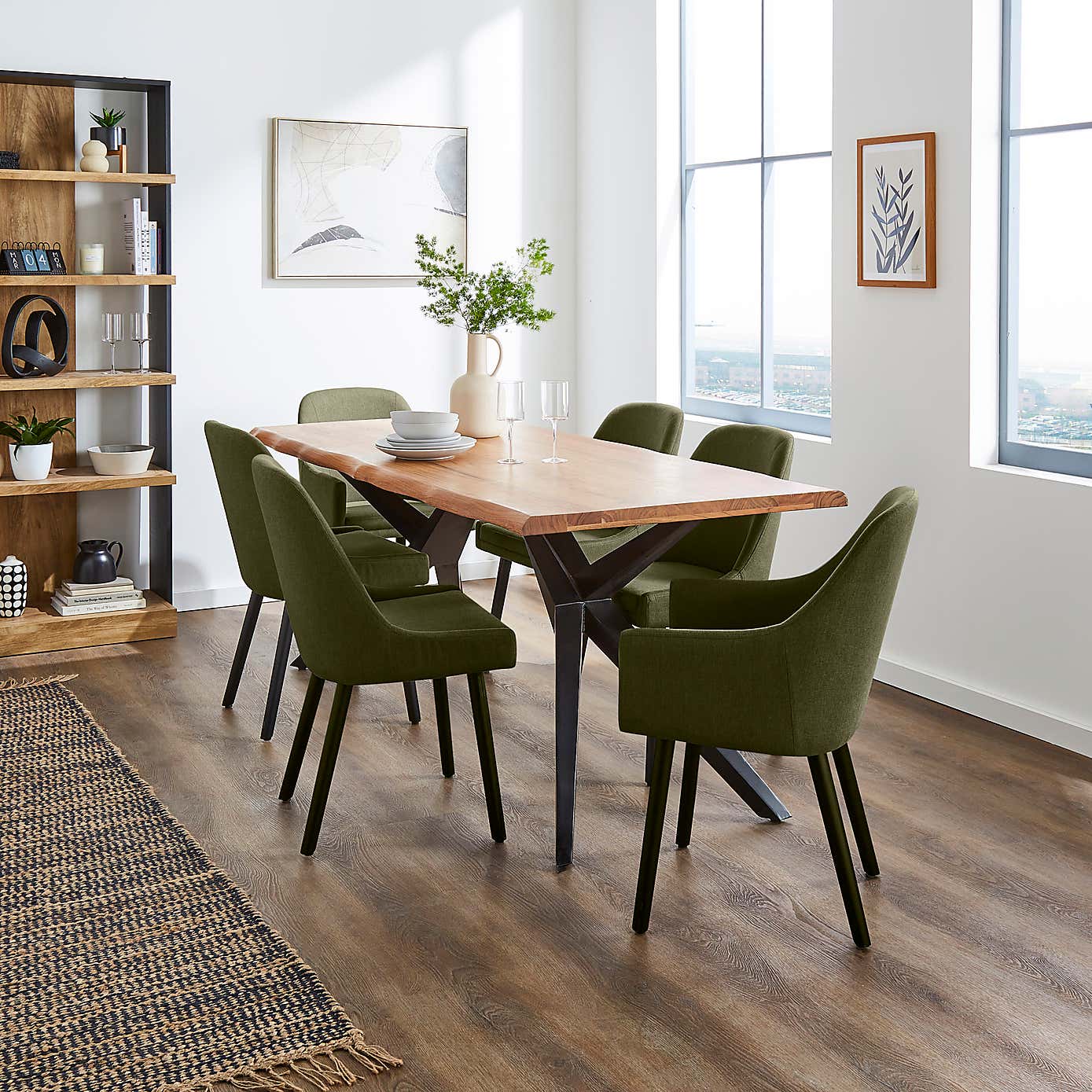 Eddie Luna Fabric Dining Chair