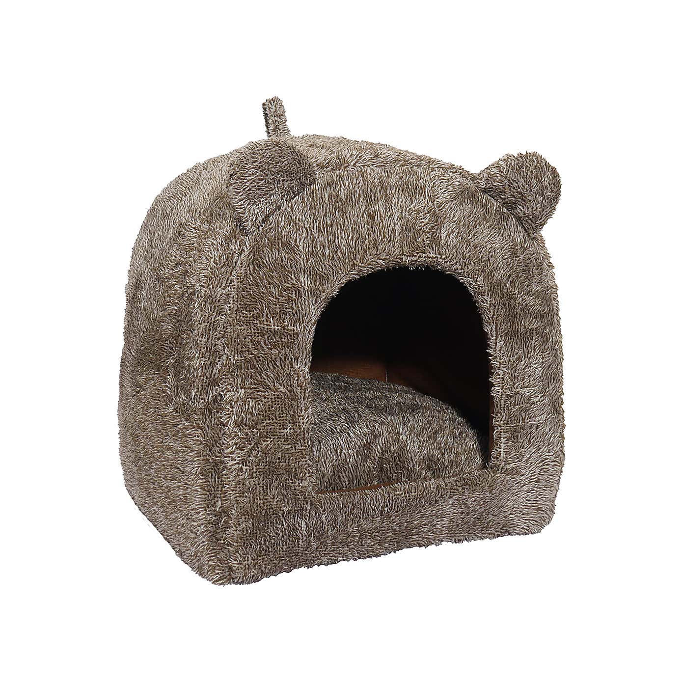 Rosewood Brown Bear Cat Bed