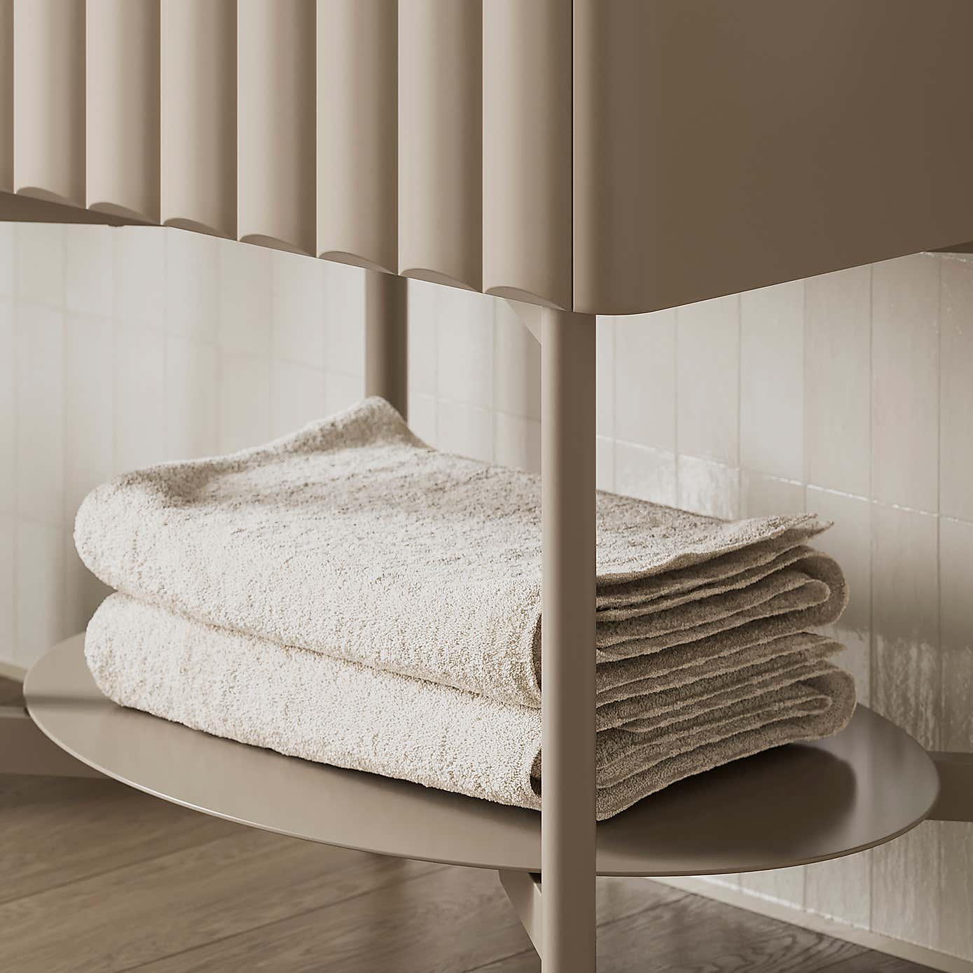 Alita Single Vanity Unit, Sandstone