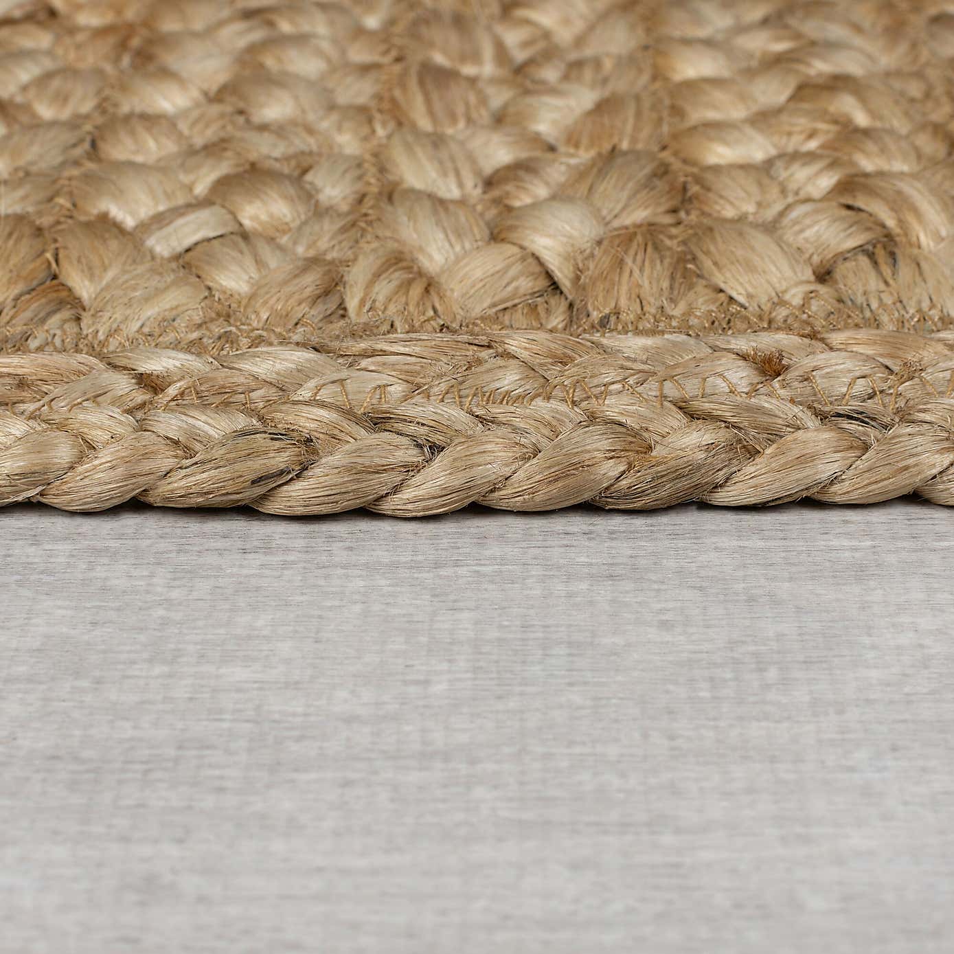 Jute Braid Border Runner