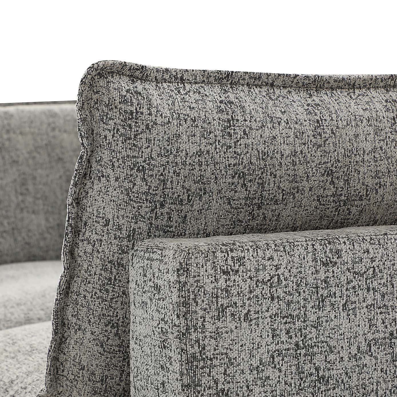 Moda 2 Seater Modular Sofa, Light Grey Boucle