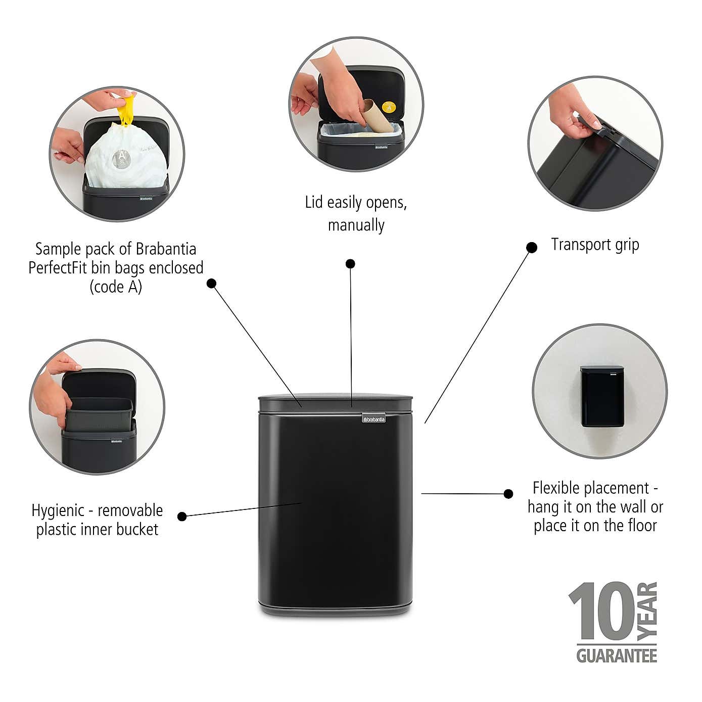 Brabantia Bo 4L Waste Bin