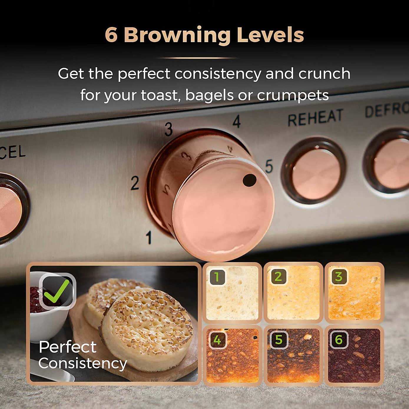 TOWER Cavaletto 4 Slice Toaster