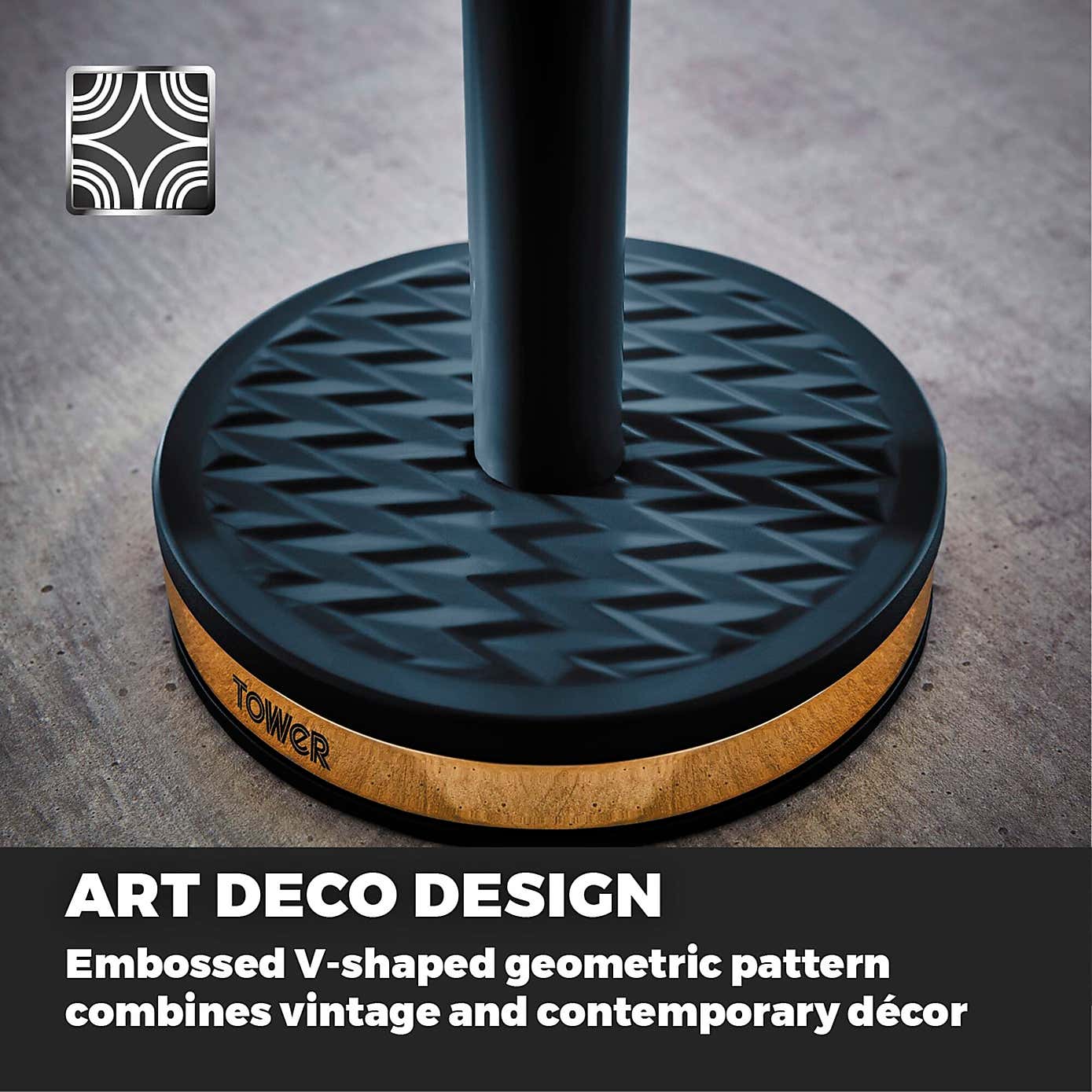 Tower Empire 6 Cup Mug Tree & Kitchen Roll Holder Set