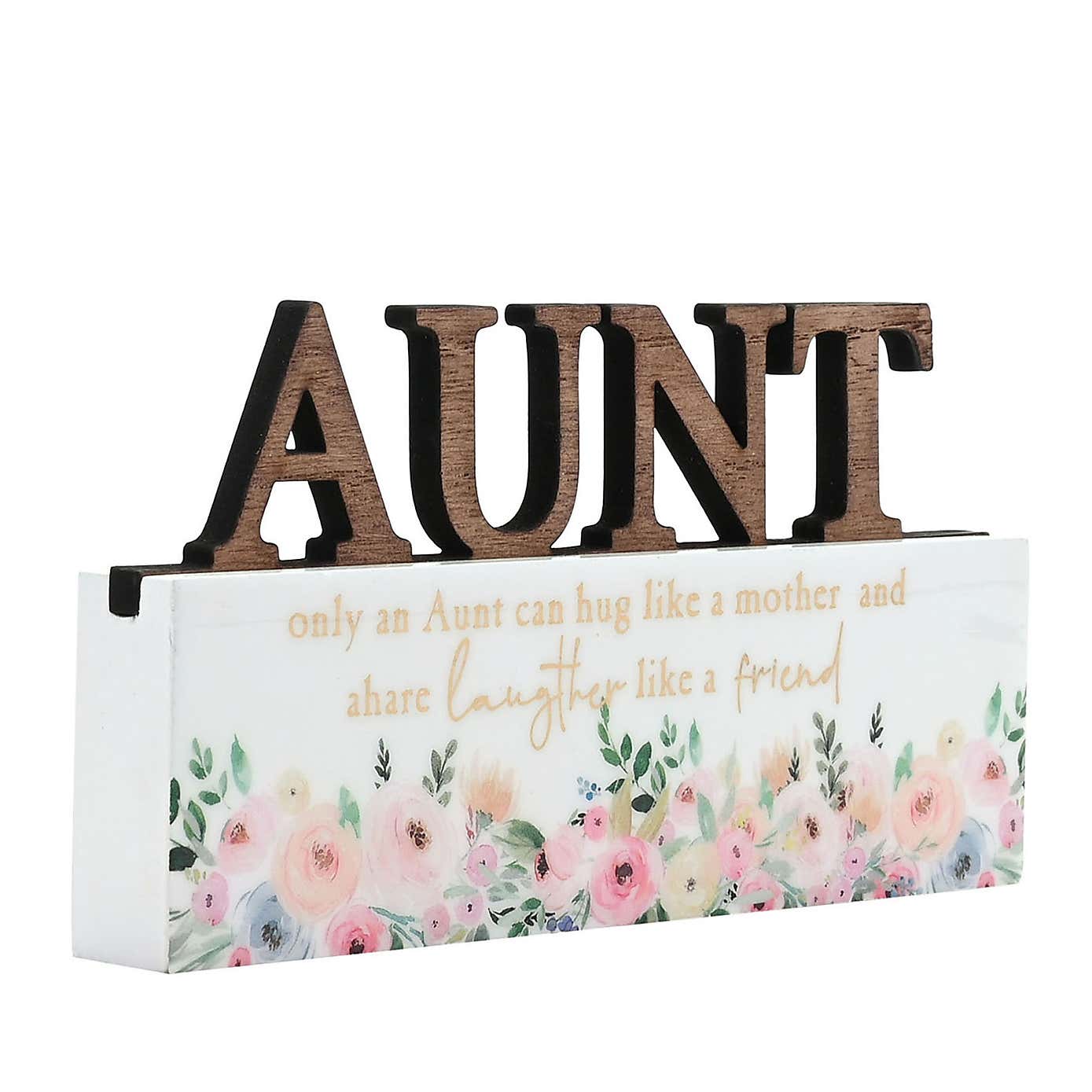 The Cottage Garden Aunt Word Plaque