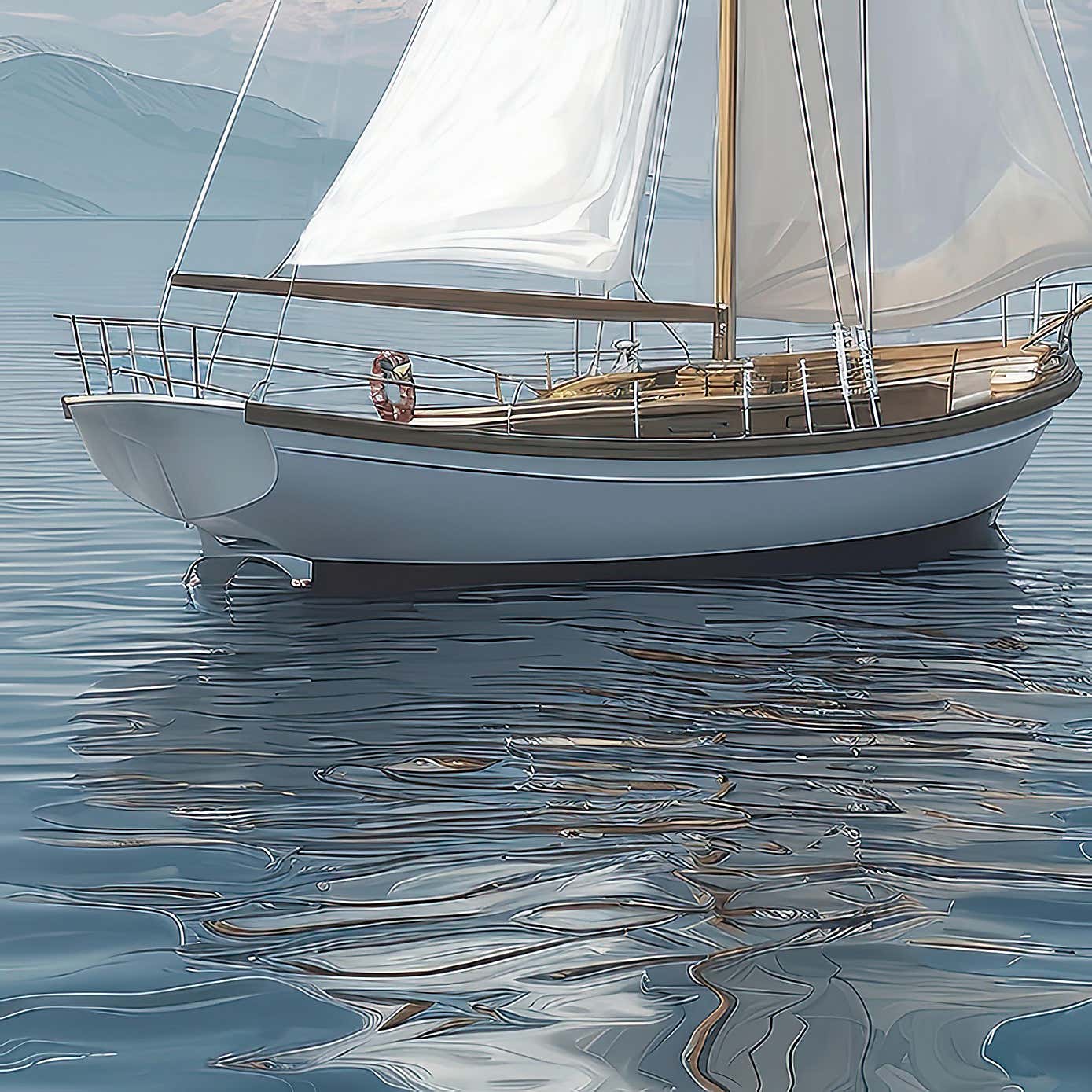 Cedar & Sage Azure Reflections Framed Print