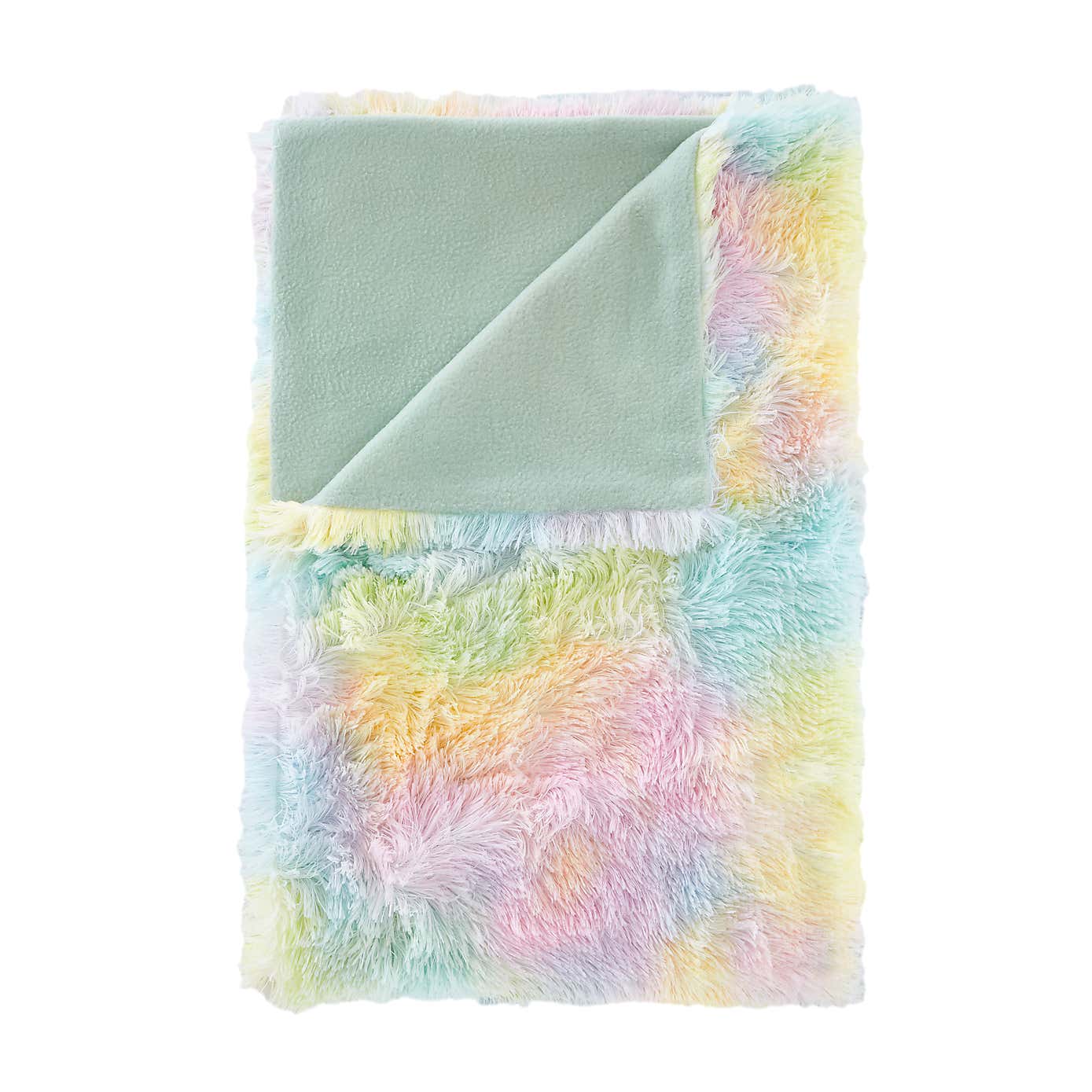 Catherine Lansfield Rainbow Cuddly Throw 130cm x 170cm