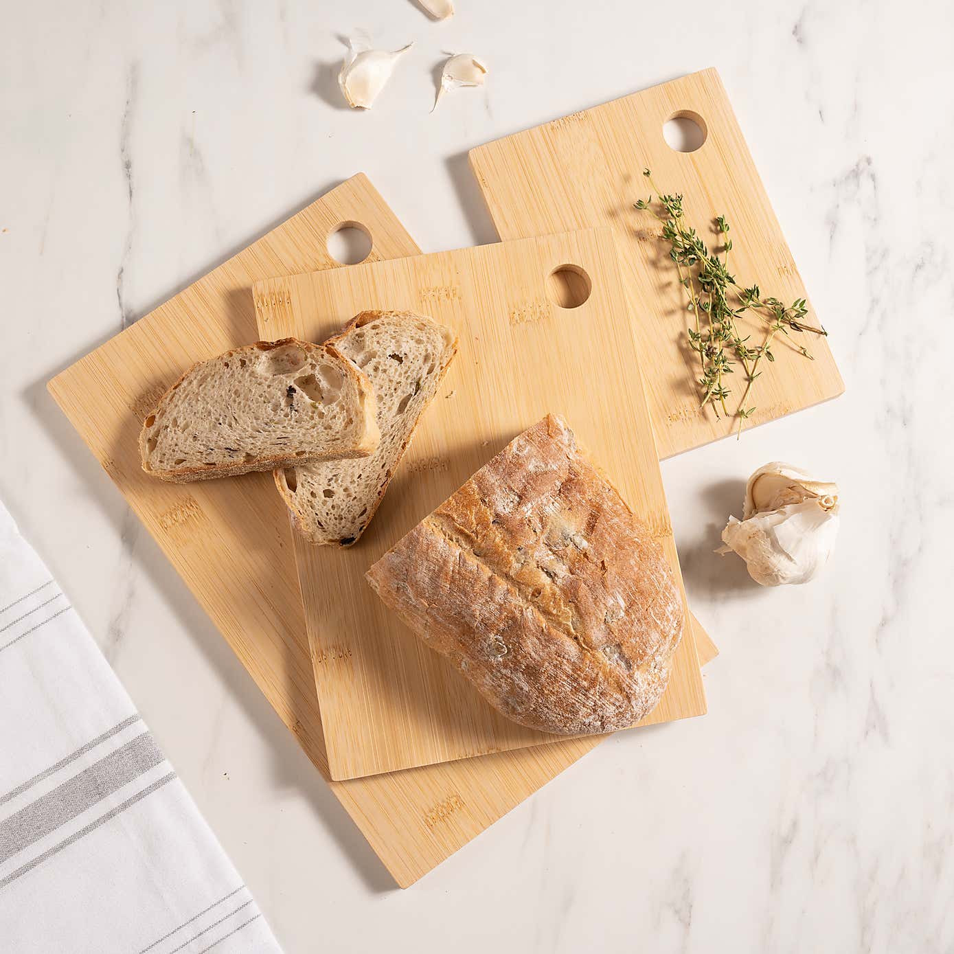 Bamboo 3pc cutting board set