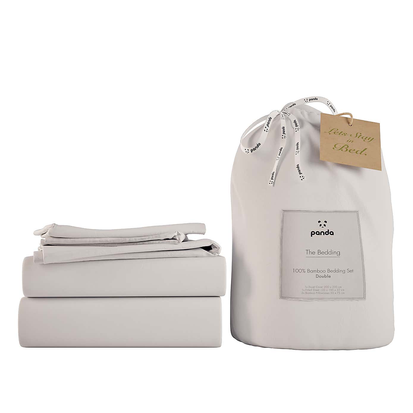 Panda Bamboo Duvet Cover & Pillowcase Set