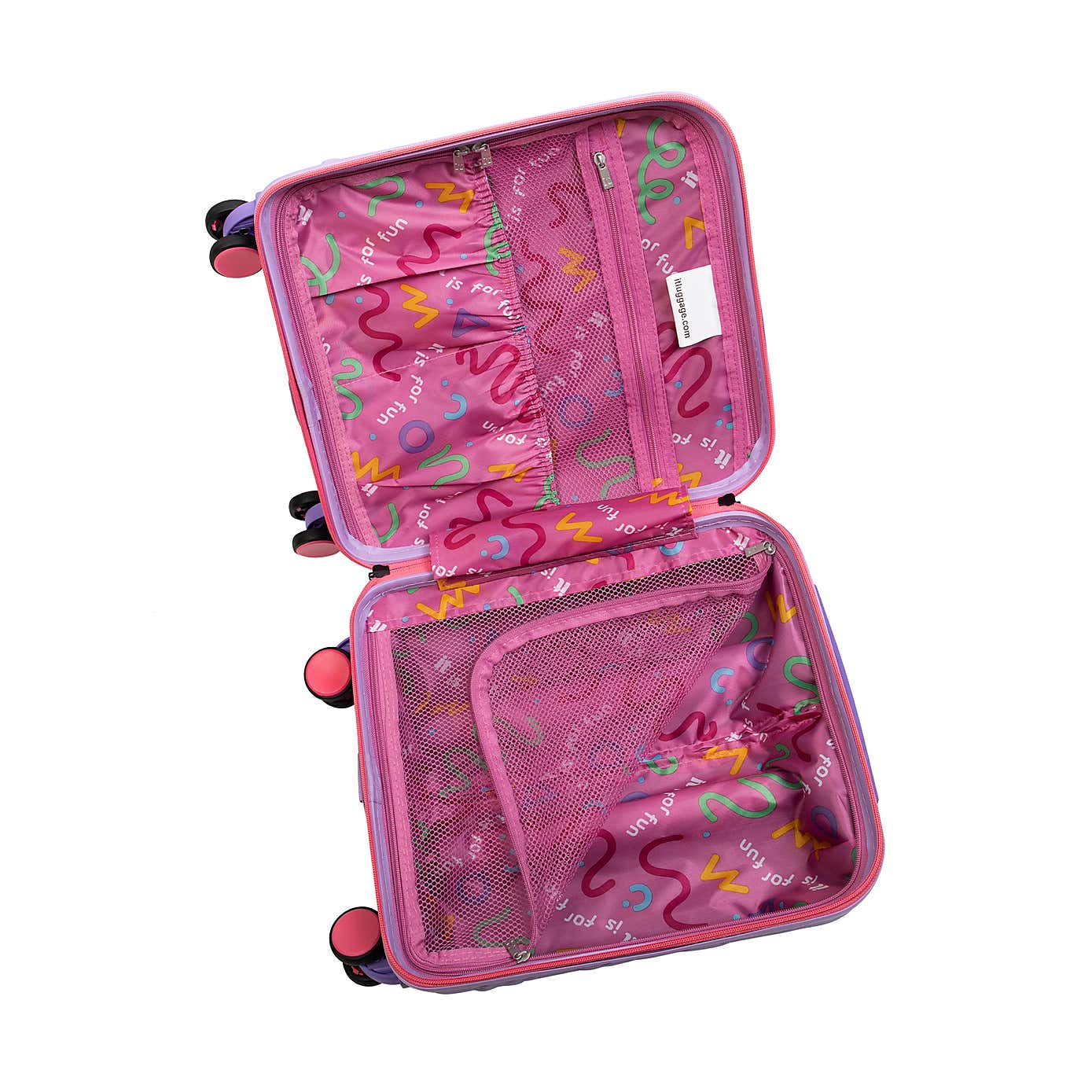 IT Luggage Mystical Hard Shell Kiddies Lavender Underseat Suitcase