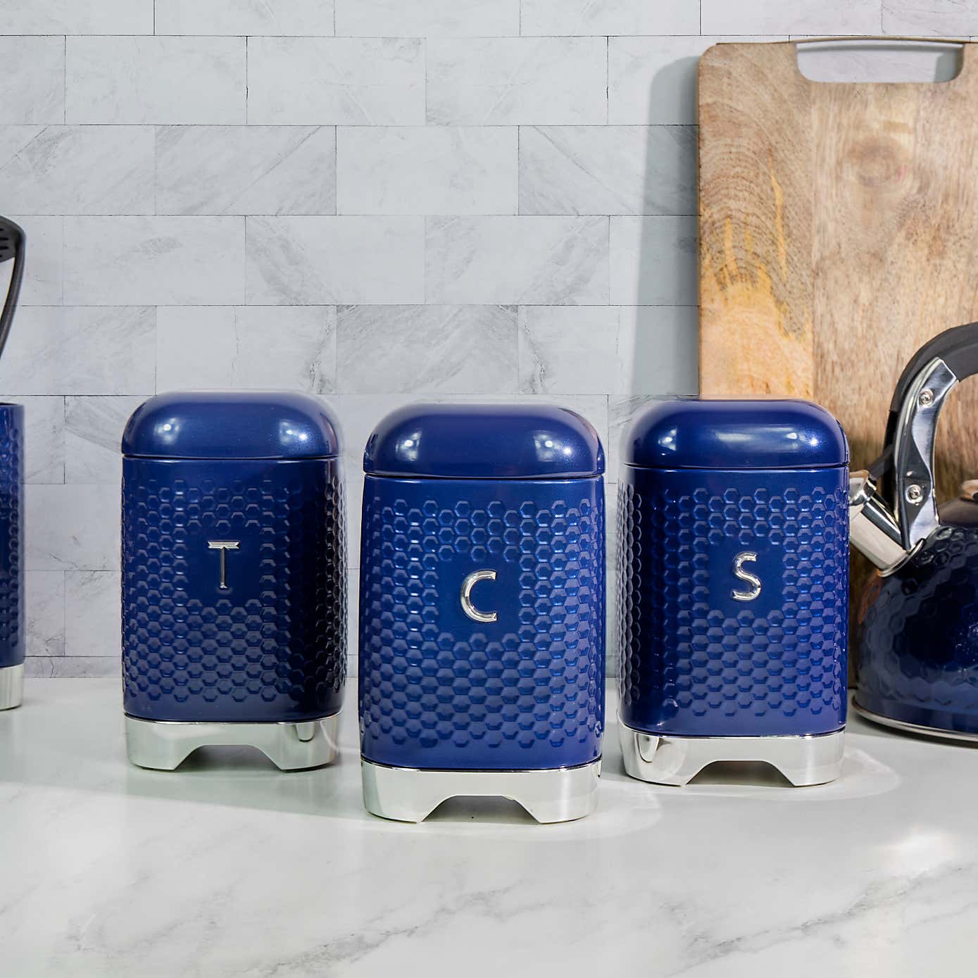 KitchenCraft Lovello Tea Coffee Sugar Canister Set