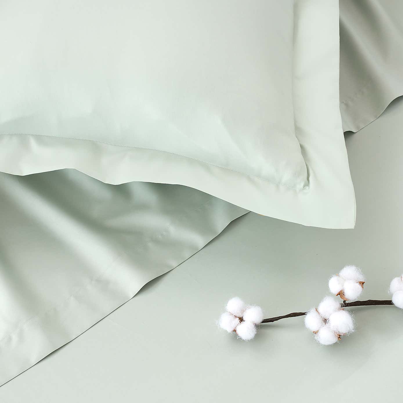 Dorma 300 Thread Count 100% Cotton Sateen Plain Continental Square Pillowcase