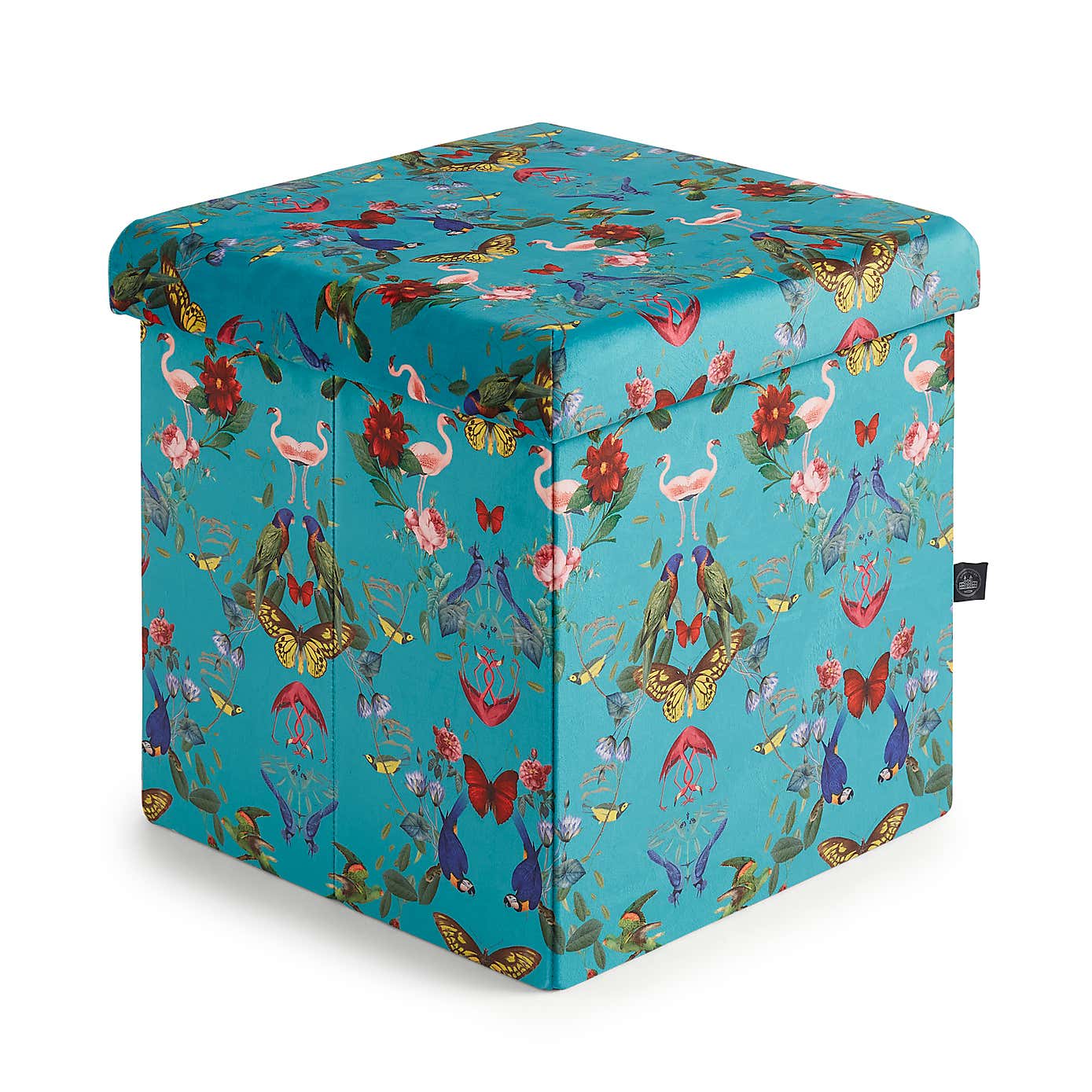 Tropical Kaleidoscope Cube Ottoman