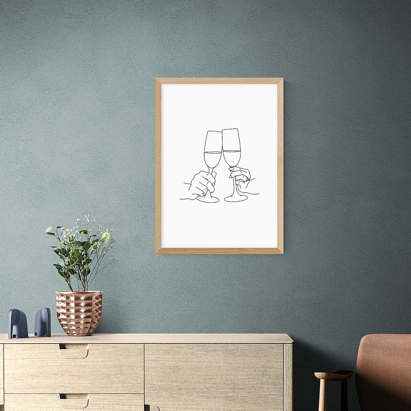 East End Prints Champagne Toast Print by Sundry Society
