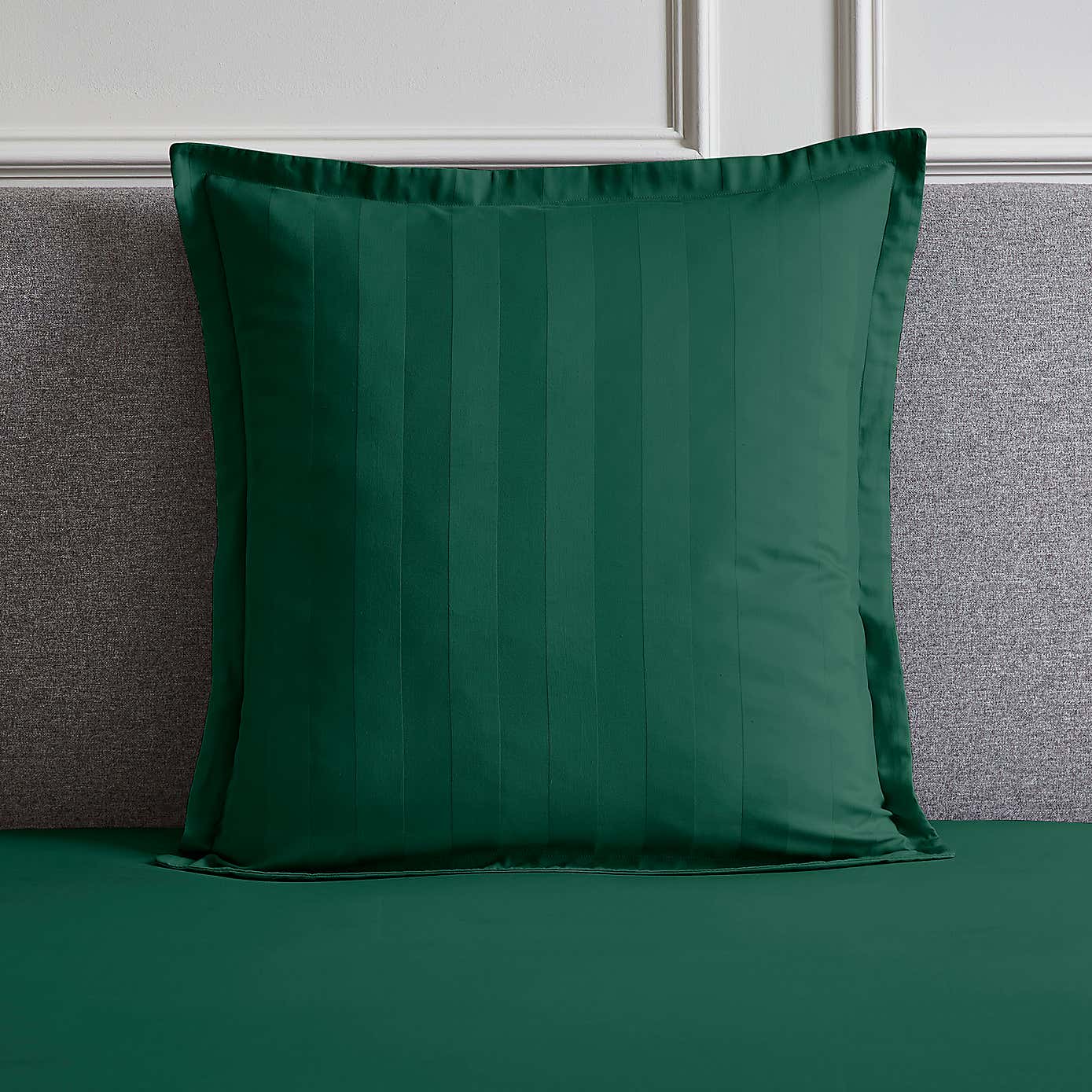 Hotel 230 Thread Count Sateen Stripe Continental Pillowcase