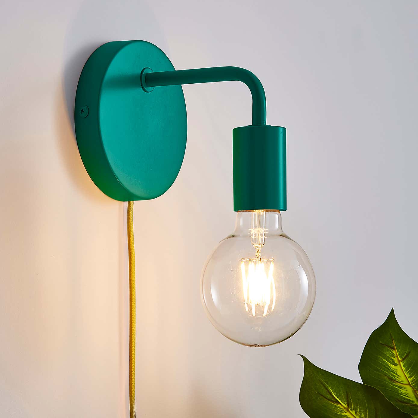 Grey Koppla Plug-in Wall Light