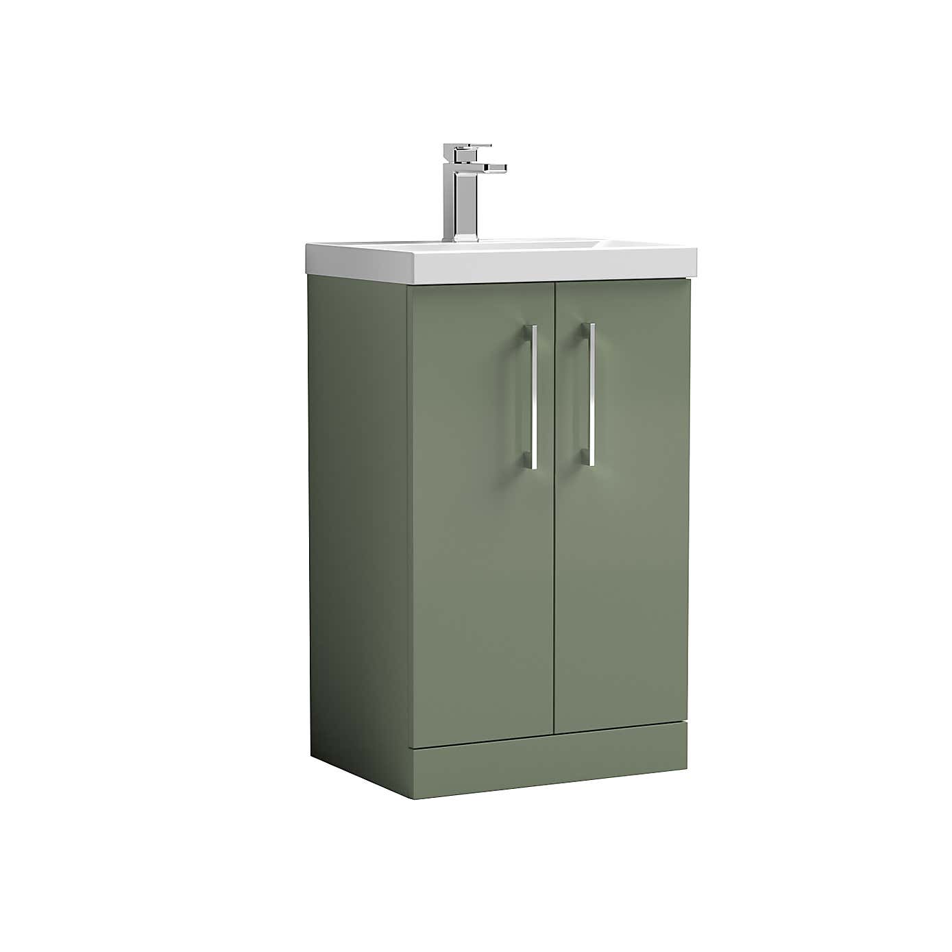 Arno Floor Standing 2 Door Vanity Unit with Basin