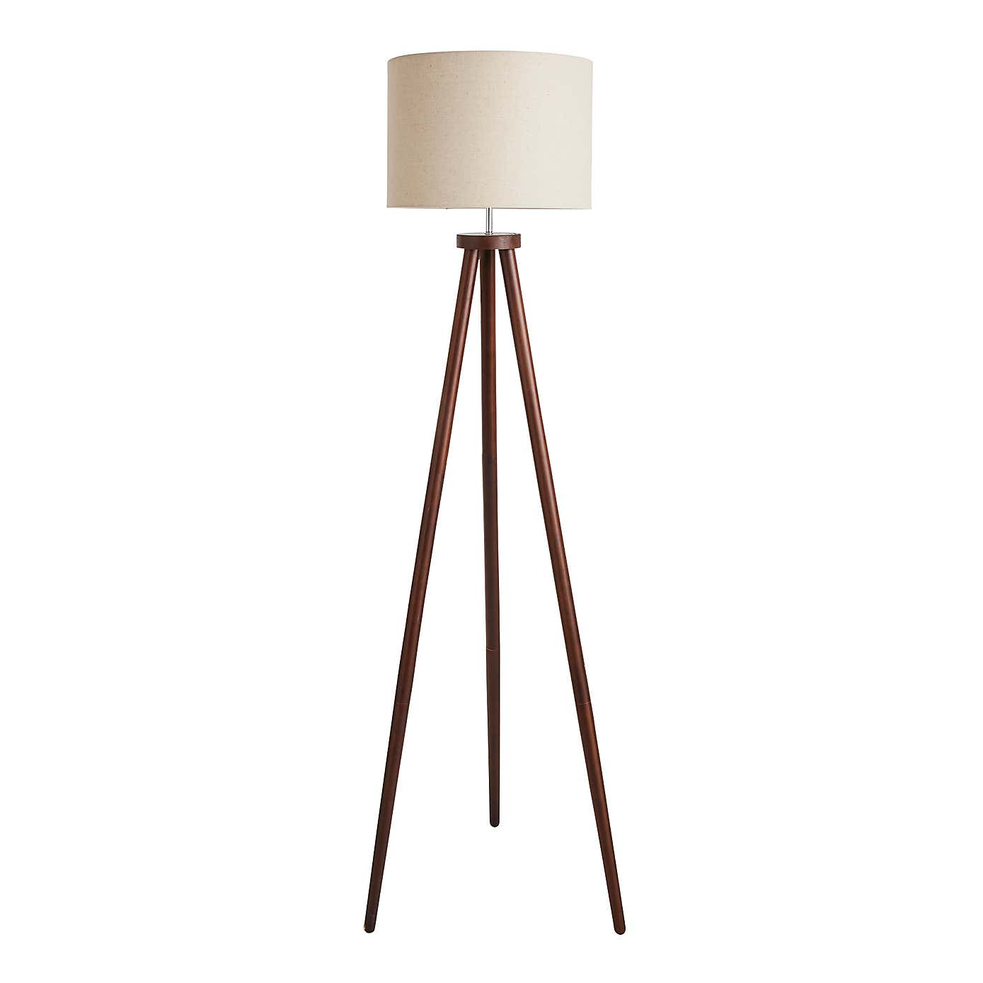 Jandia Wooden Tripod Floor Lamp