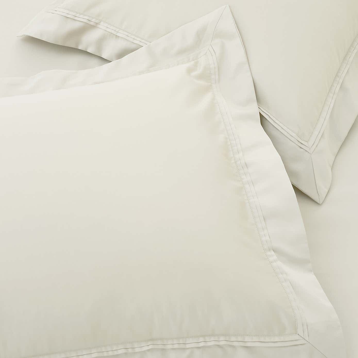 Dorma 500 Thread Count 100% Cotton Satin Plain Oxford Pillowcase