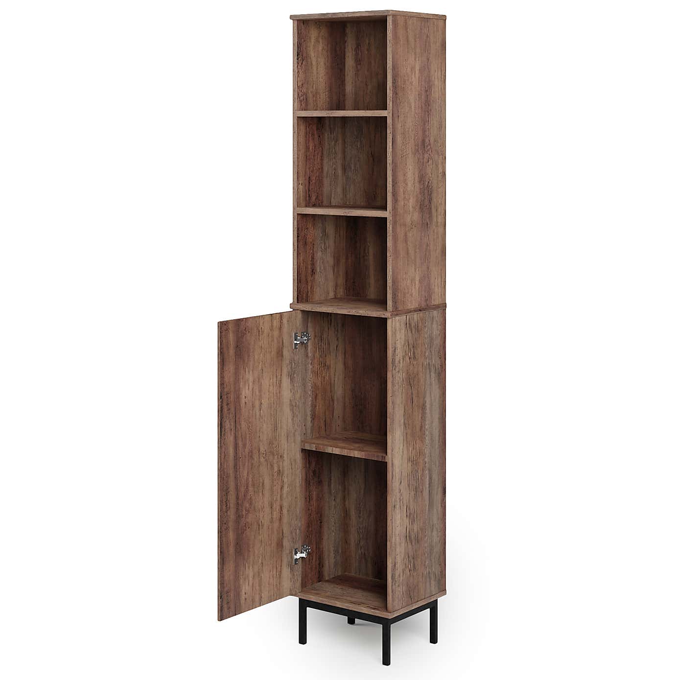 Fulton Pine Effect Bathroom Tall Unit