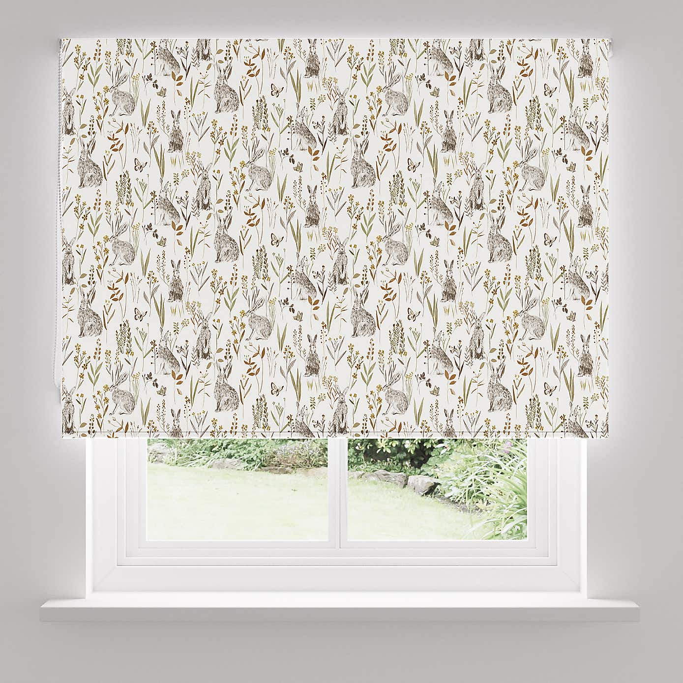 Hares Natural Blackout Roller Blind