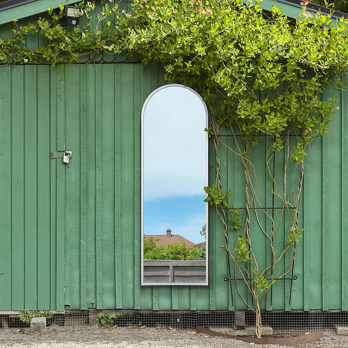 Arcus Arched Slim Indoor Outdoor Full Length Wall Mirror