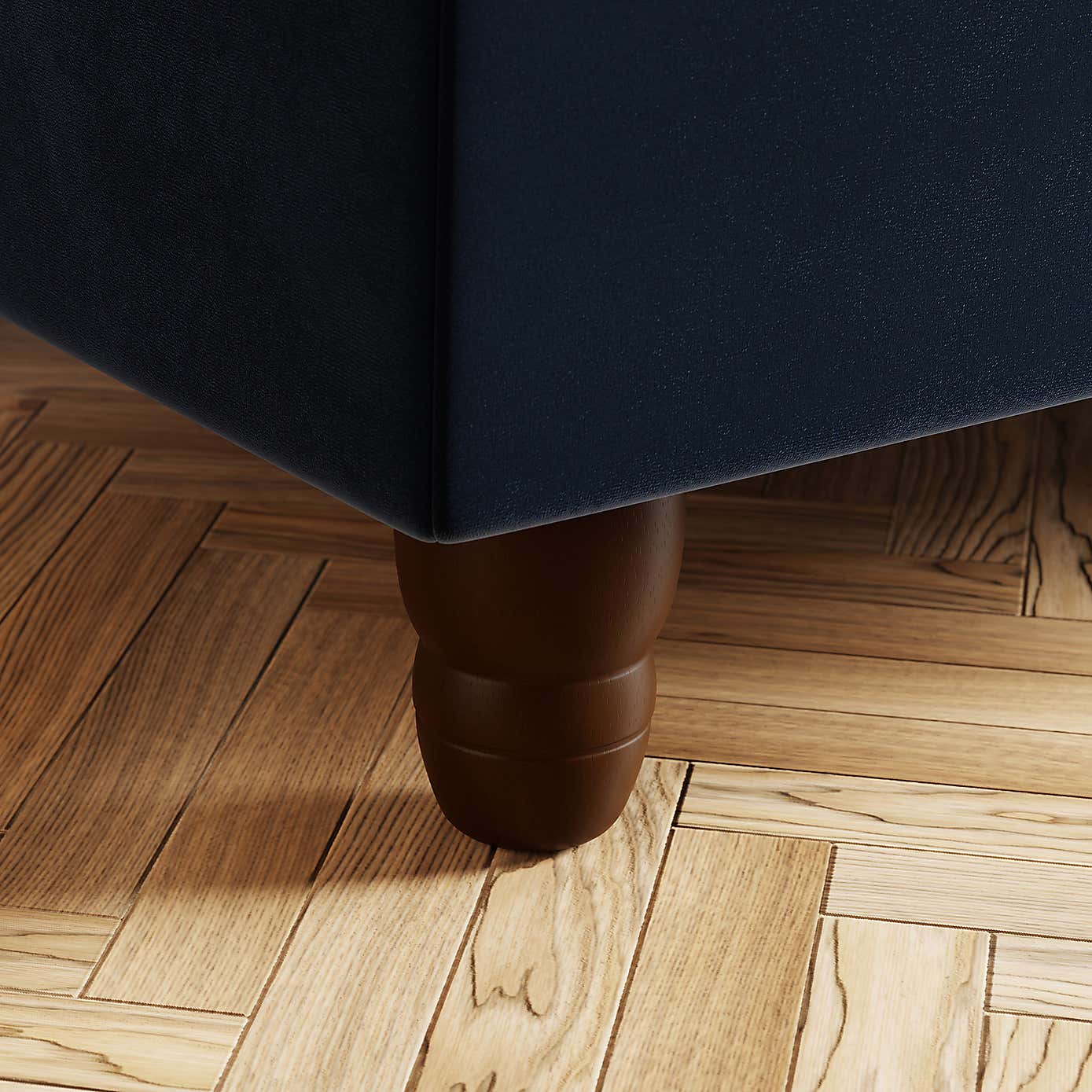 Beatrice Matte Velvet Long Footstool with Storage