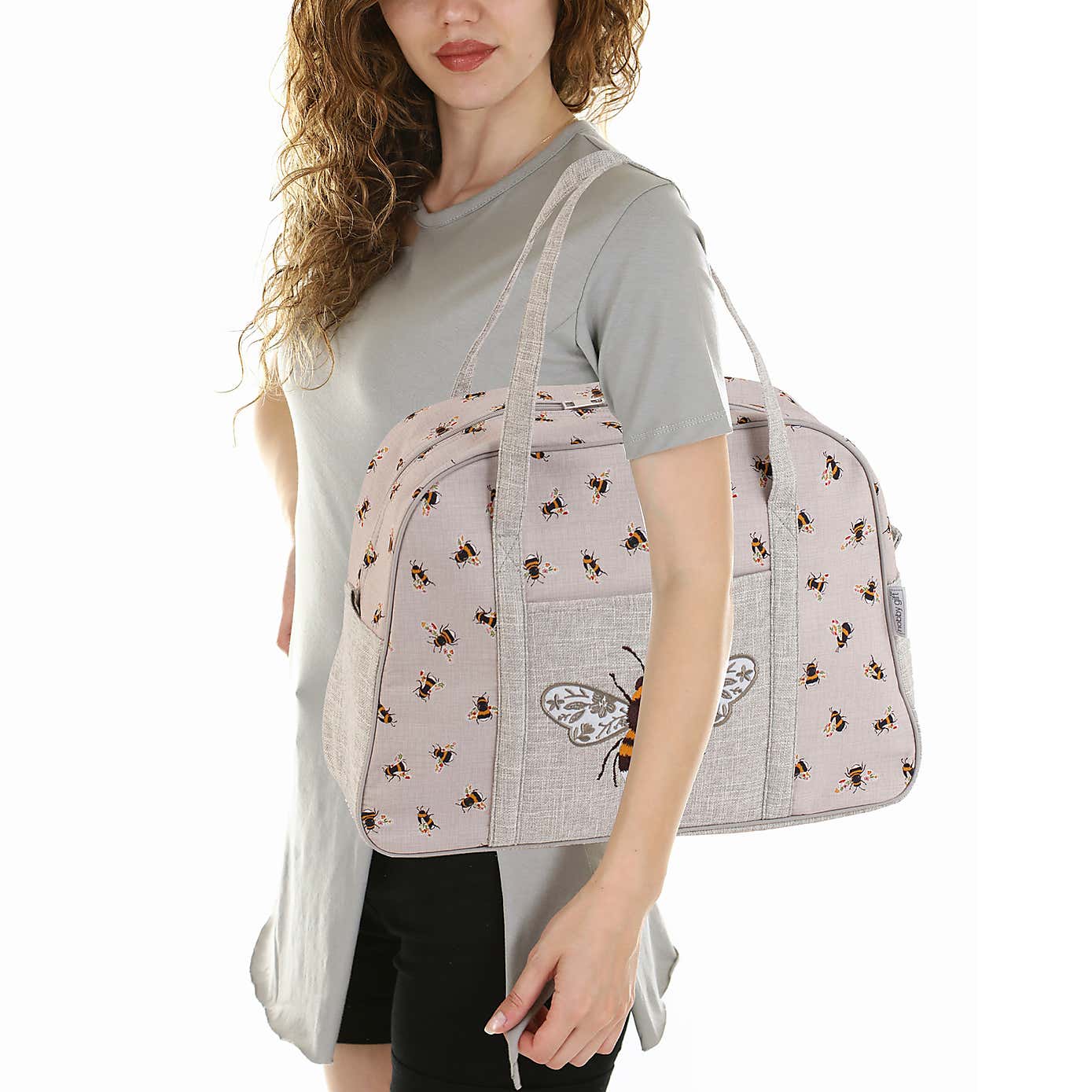 Hobby Gift Bee Embroidered Sewing Machine Bag