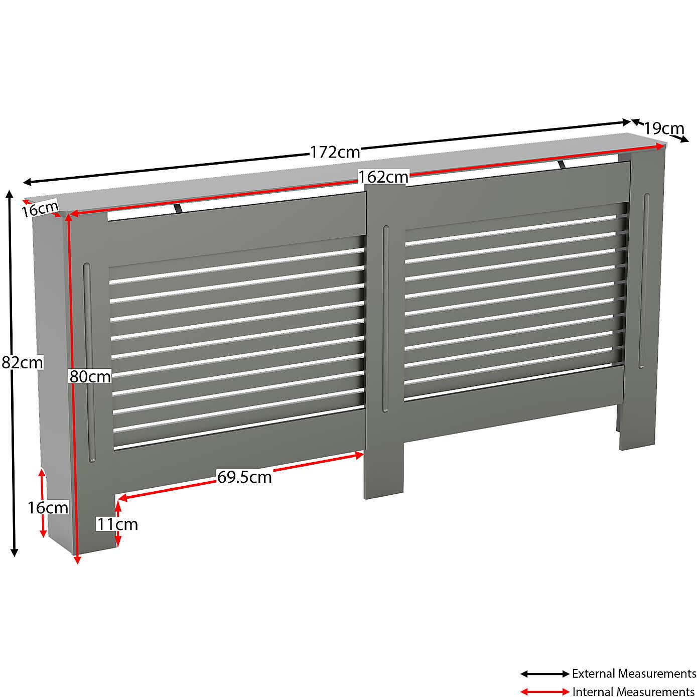 Vida Designs Milton Radiator Cover