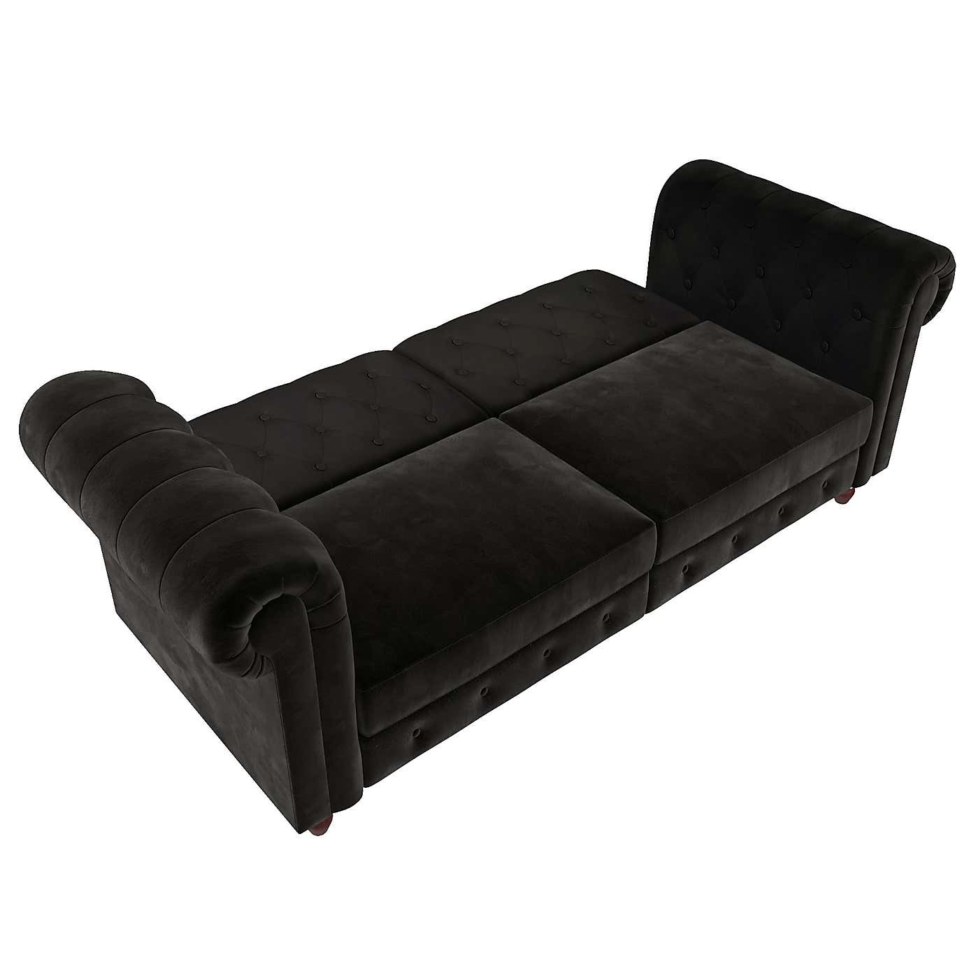 Felix Velvet Chesterfield Double Sofa Bed