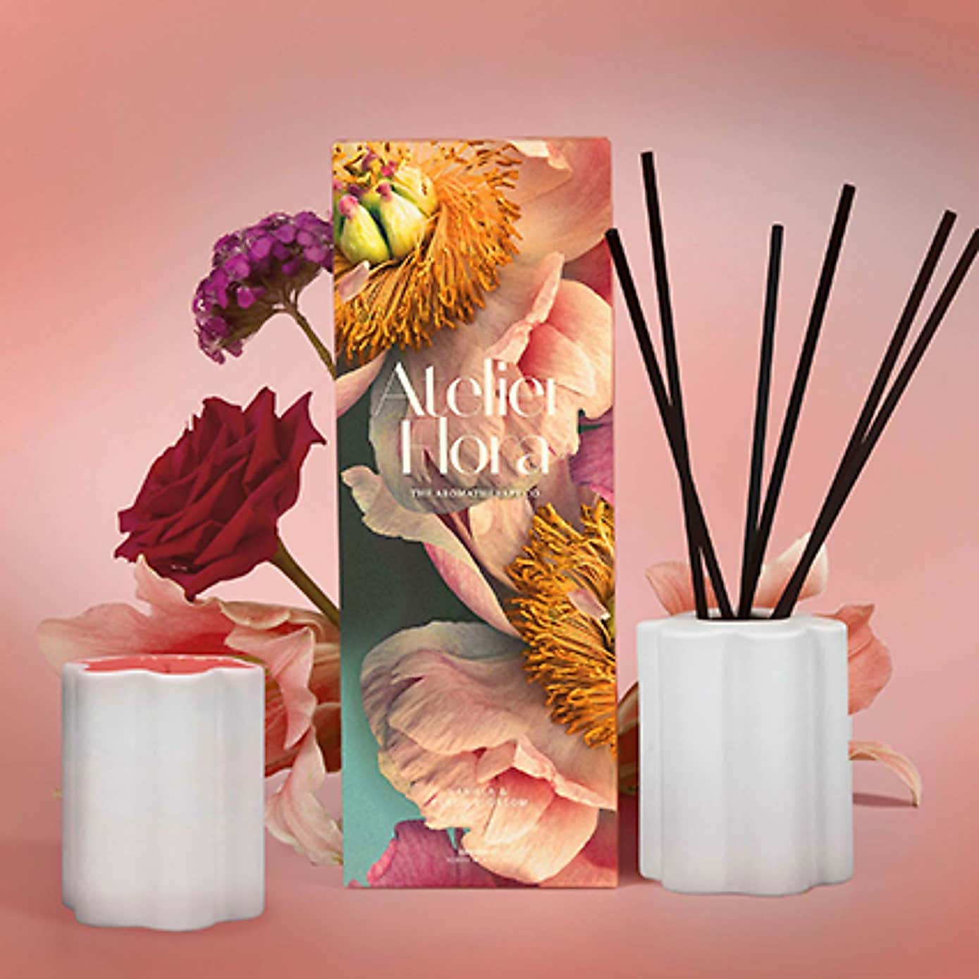 Aromatherapy Co Atelier Flora Vanilla and Peach Blossom Diffuser