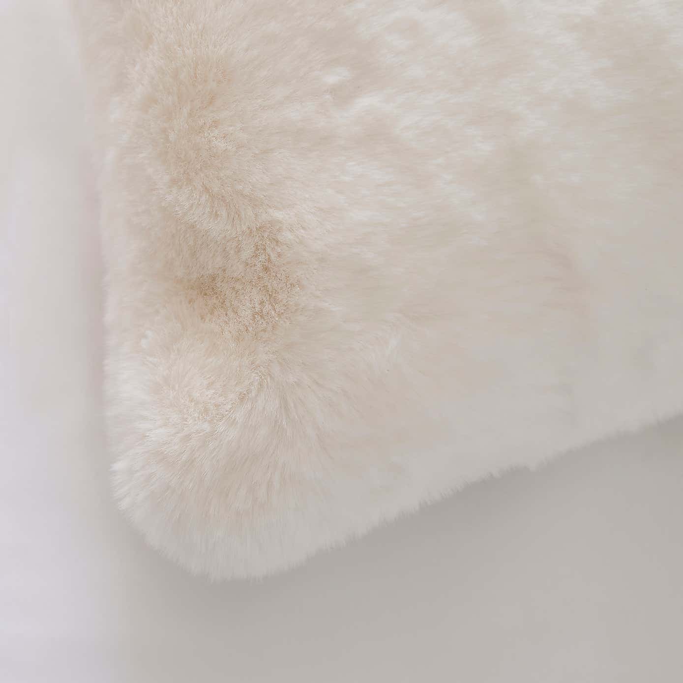 Dorma Purity Faux Fur Boudoir Cushion