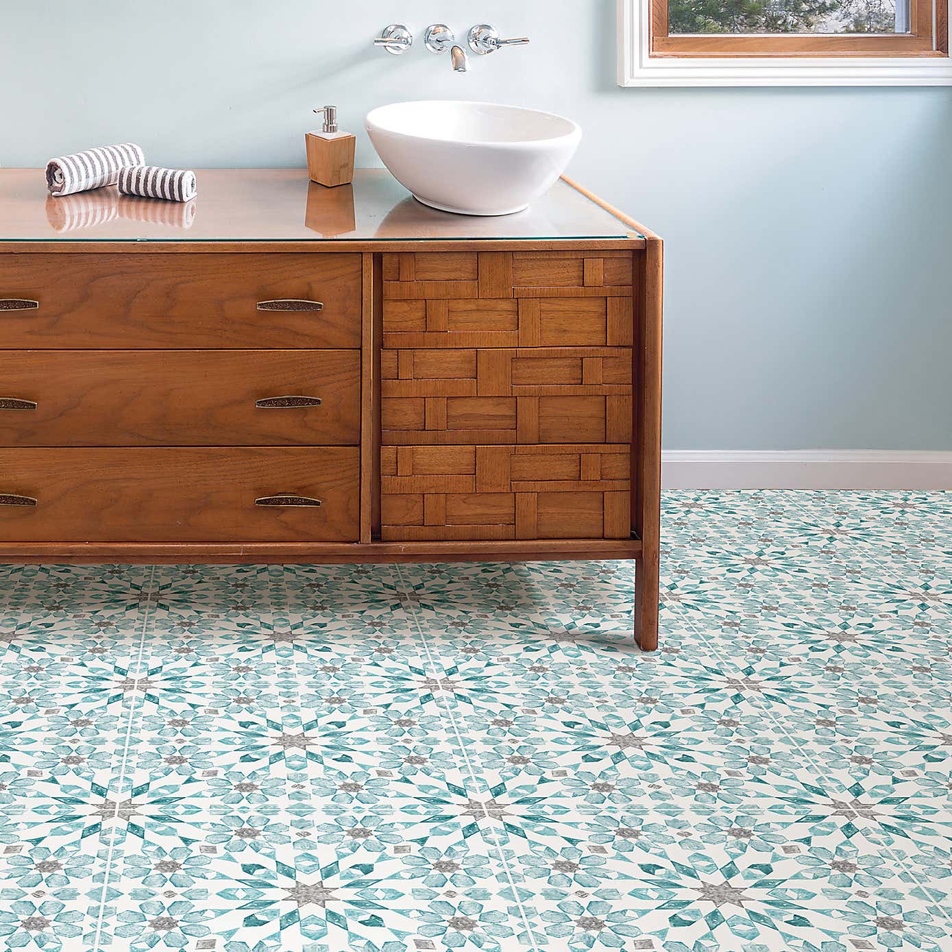 Floorpops Radiance Self Adhesive Floor Tiles