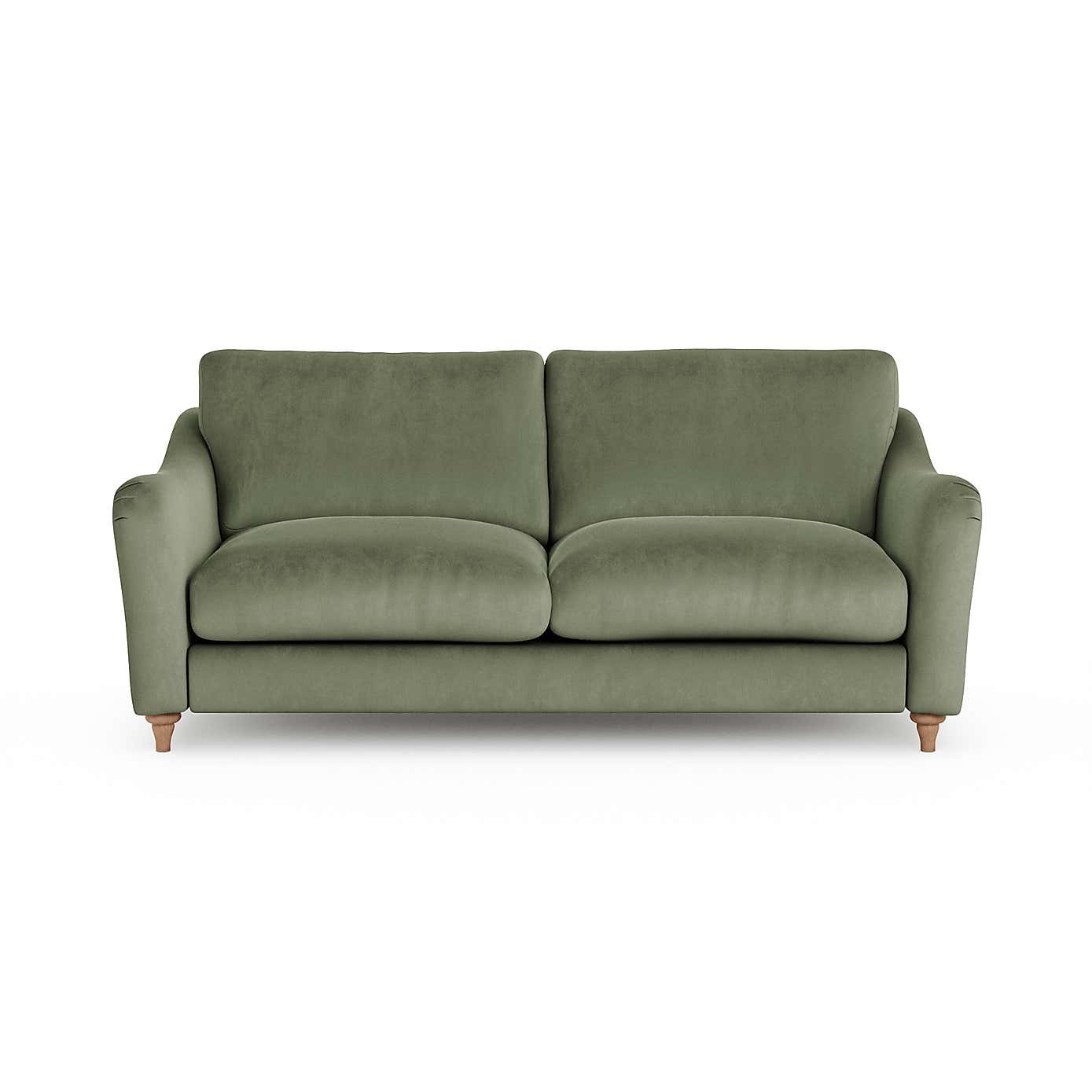 Hattie Matte Plush Velvet 3 Seater Sofa