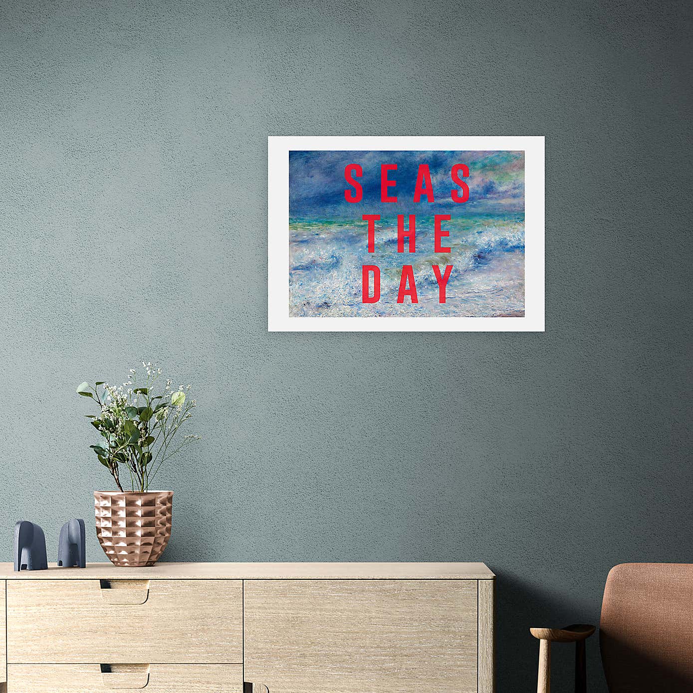 East End Prints Seas The Day Framed Print