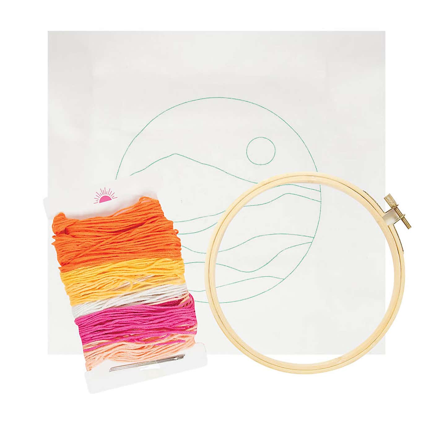 Flawsome Abstract Sunset Embroidery Kit